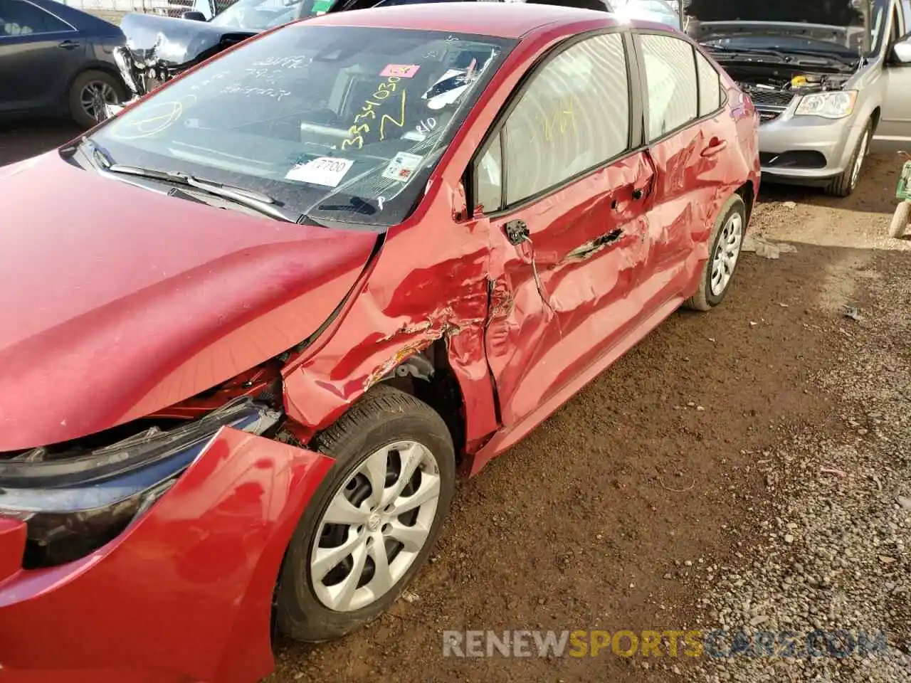 9 Photograph of a damaged car 5YFEPMAE5MP201990 TOYOTA COROLLA 2021