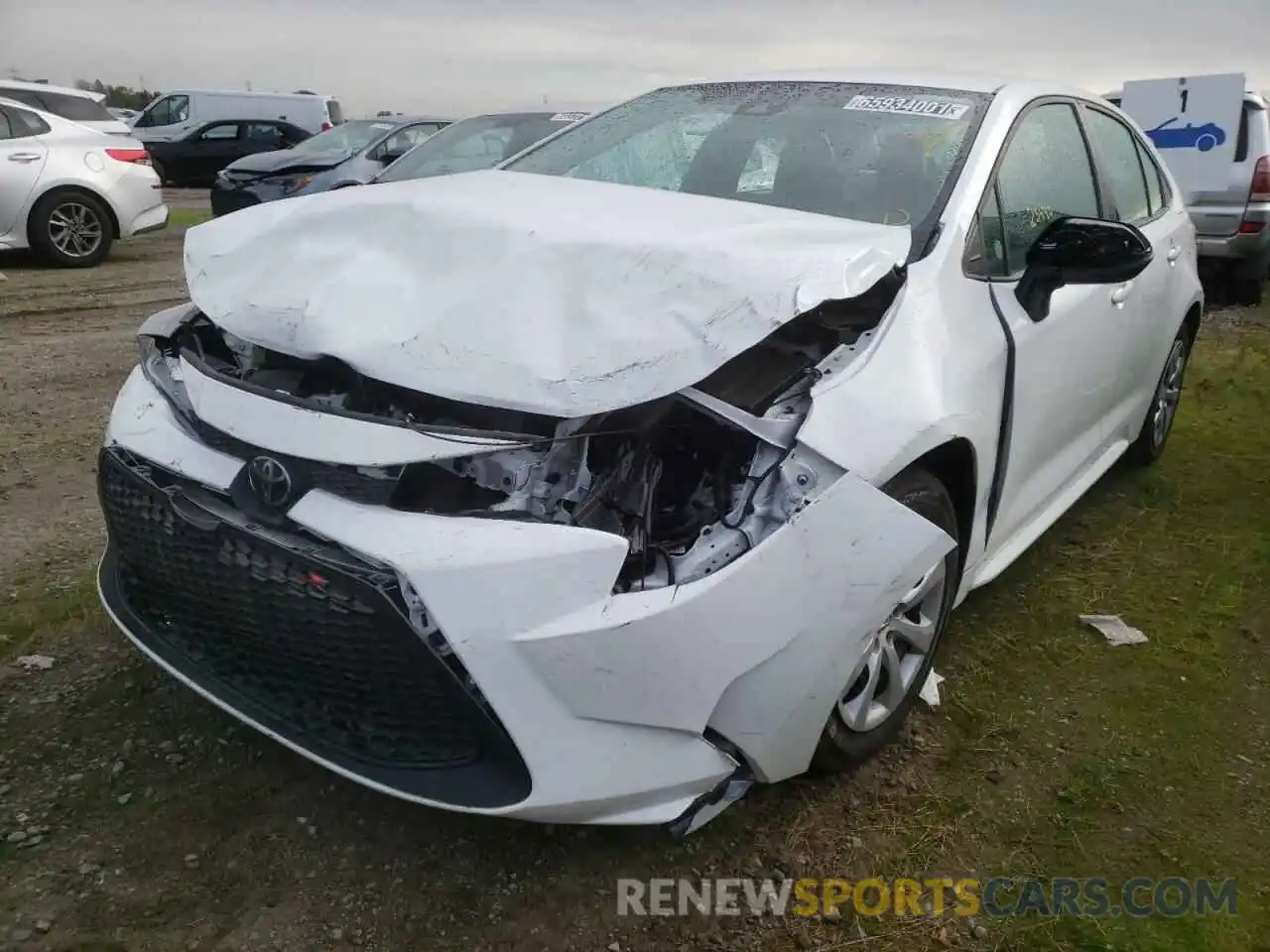 2 Photograph of a damaged car 5YFEPMAE5MP205697 TOYOTA COROLLA 2021