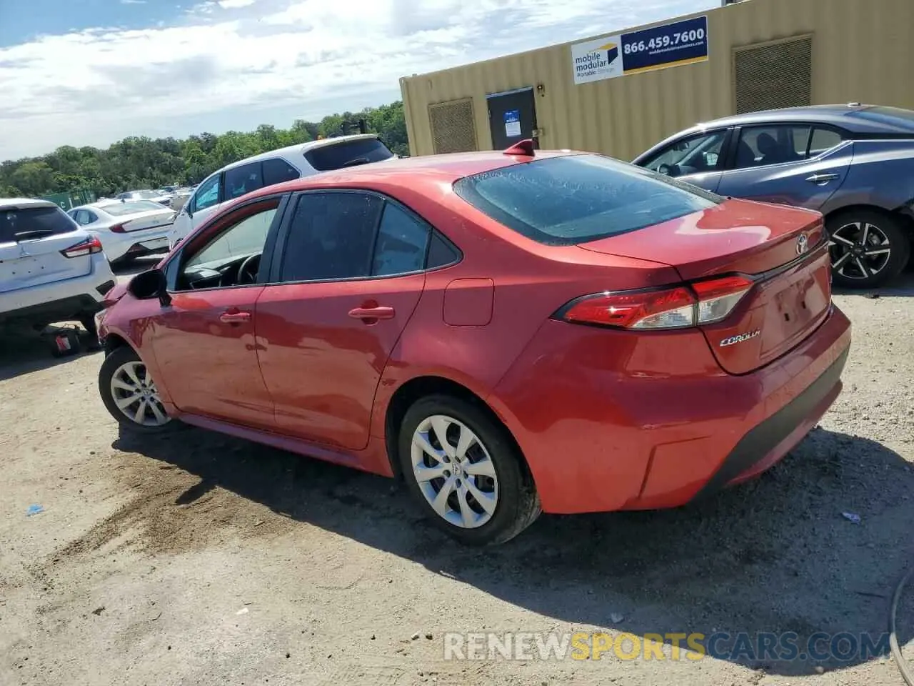 2 Photograph of a damaged car 5YFEPMAE5MP210964 TOYOTA COROLLA 2021