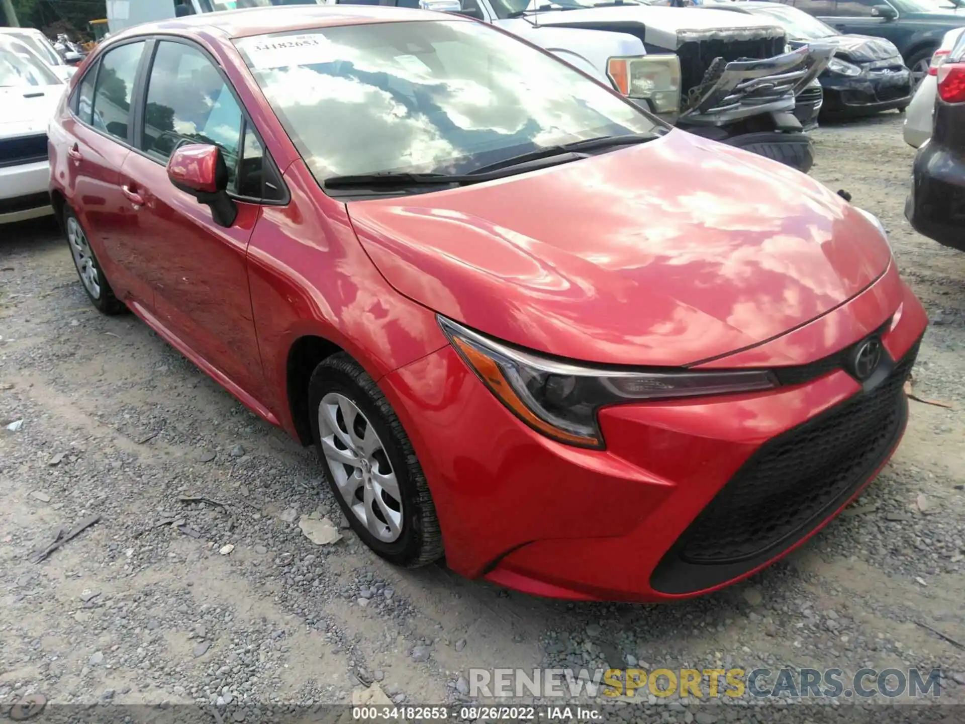 1 Photograph of a damaged car 5YFEPMAE5MP217946 TOYOTA COROLLA 2021