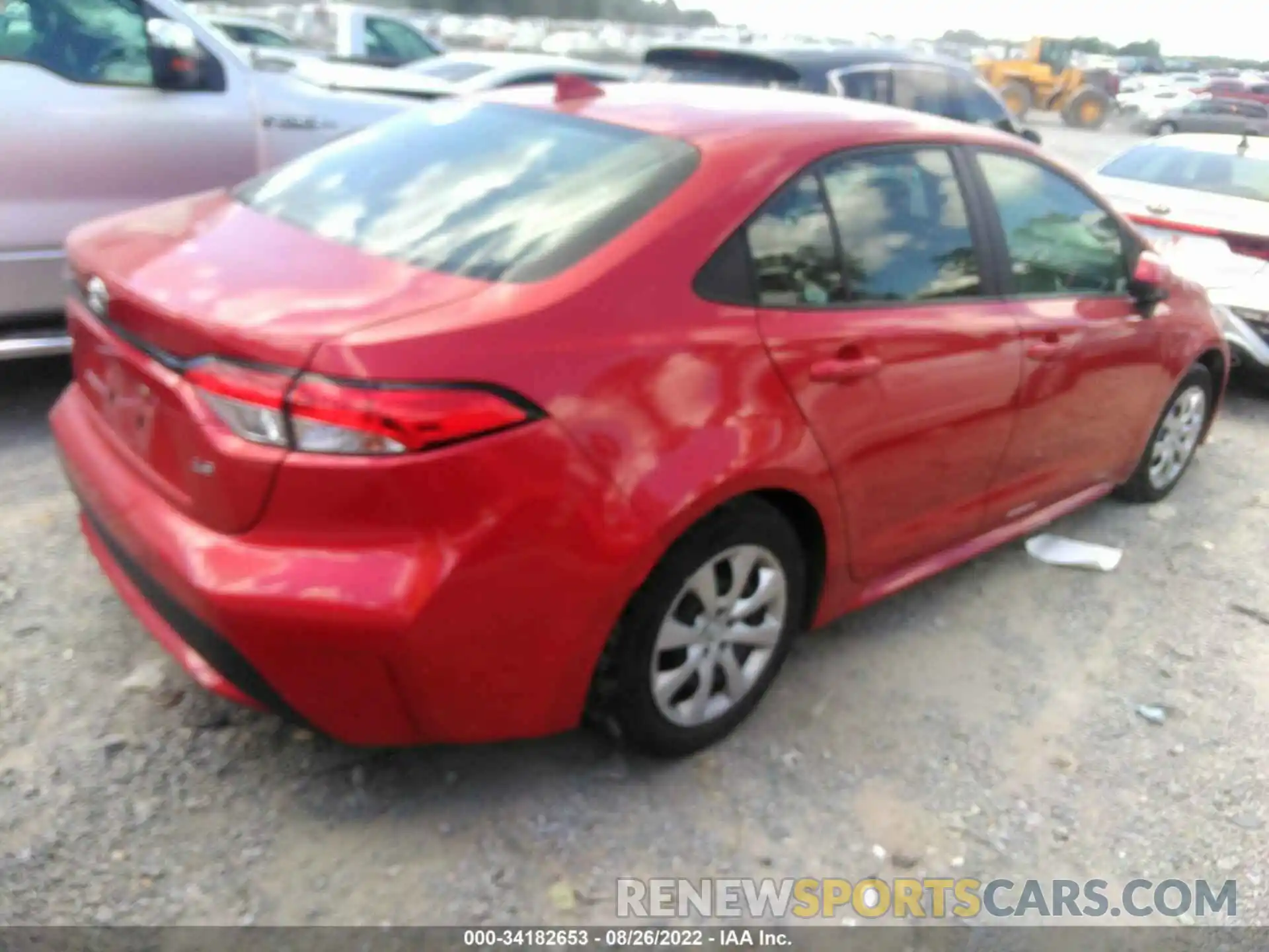 4 Photograph of a damaged car 5YFEPMAE5MP217946 TOYOTA COROLLA 2021