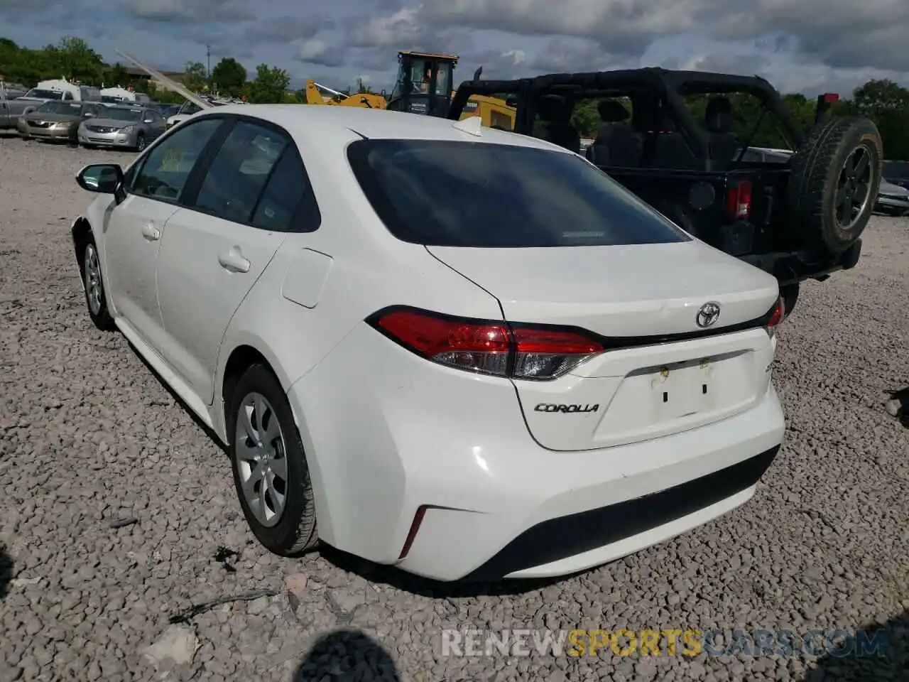 3 Photograph of a damaged car 5YFEPMAE5MP223973 TOYOTA COROLLA 2021