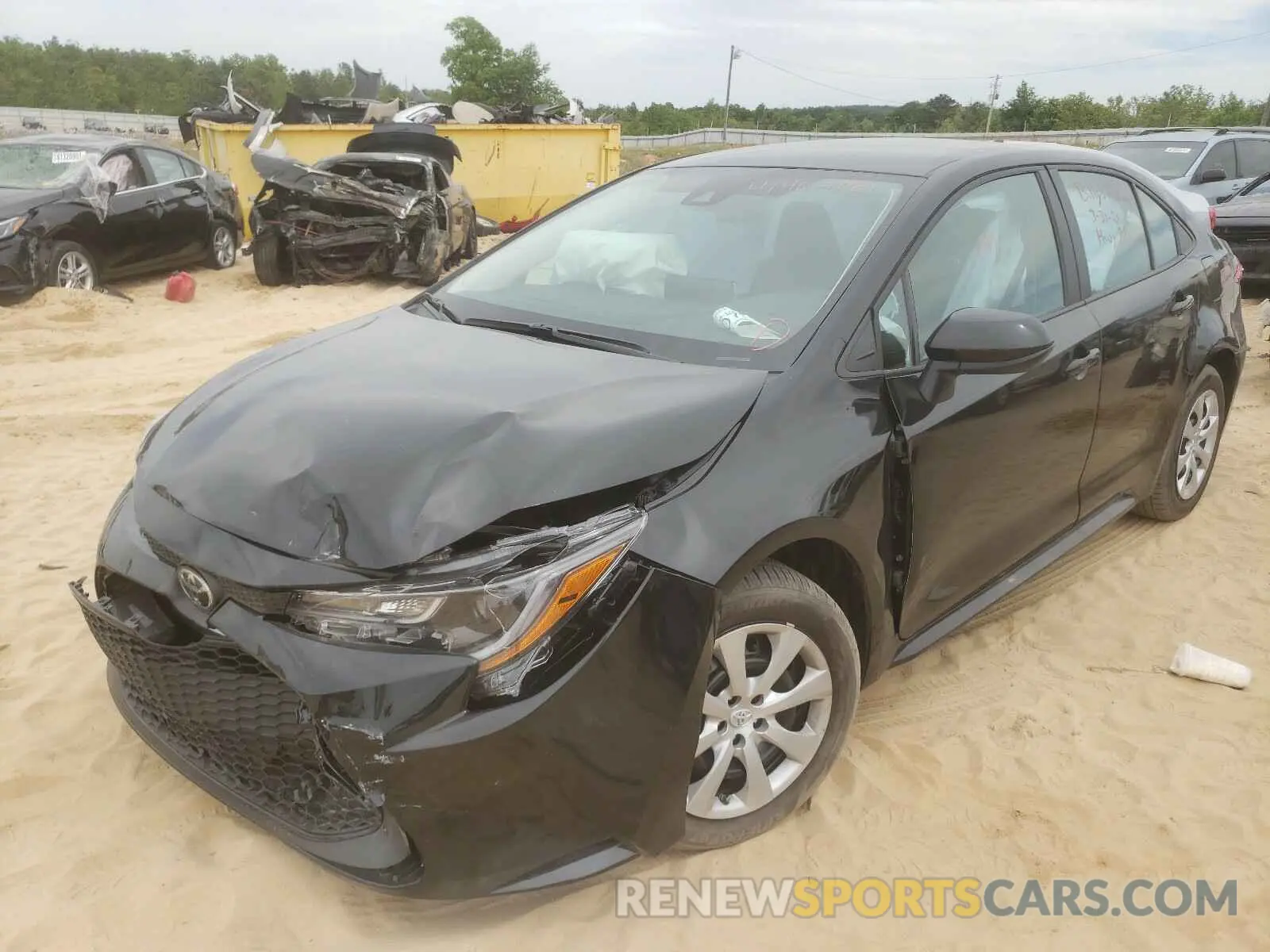 2 Photograph of a damaged car 5YFEPMAE5MP226551 TOYOTA COROLLA 2021