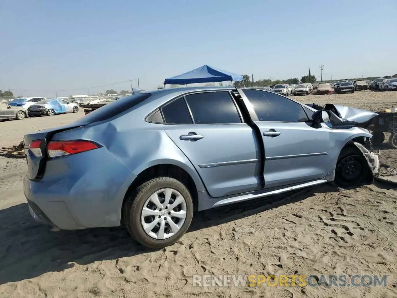 3 Photograph of a damaged car 5YFEPMAE5MP228610 TOYOTA COROLLA 2021
