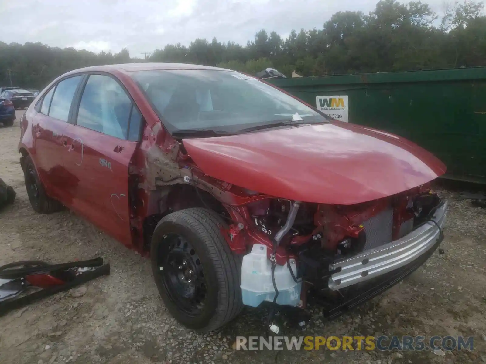 1 Photograph of a damaged car 5YFEPMAE5MP233807 TOYOTA COROLLA 2021