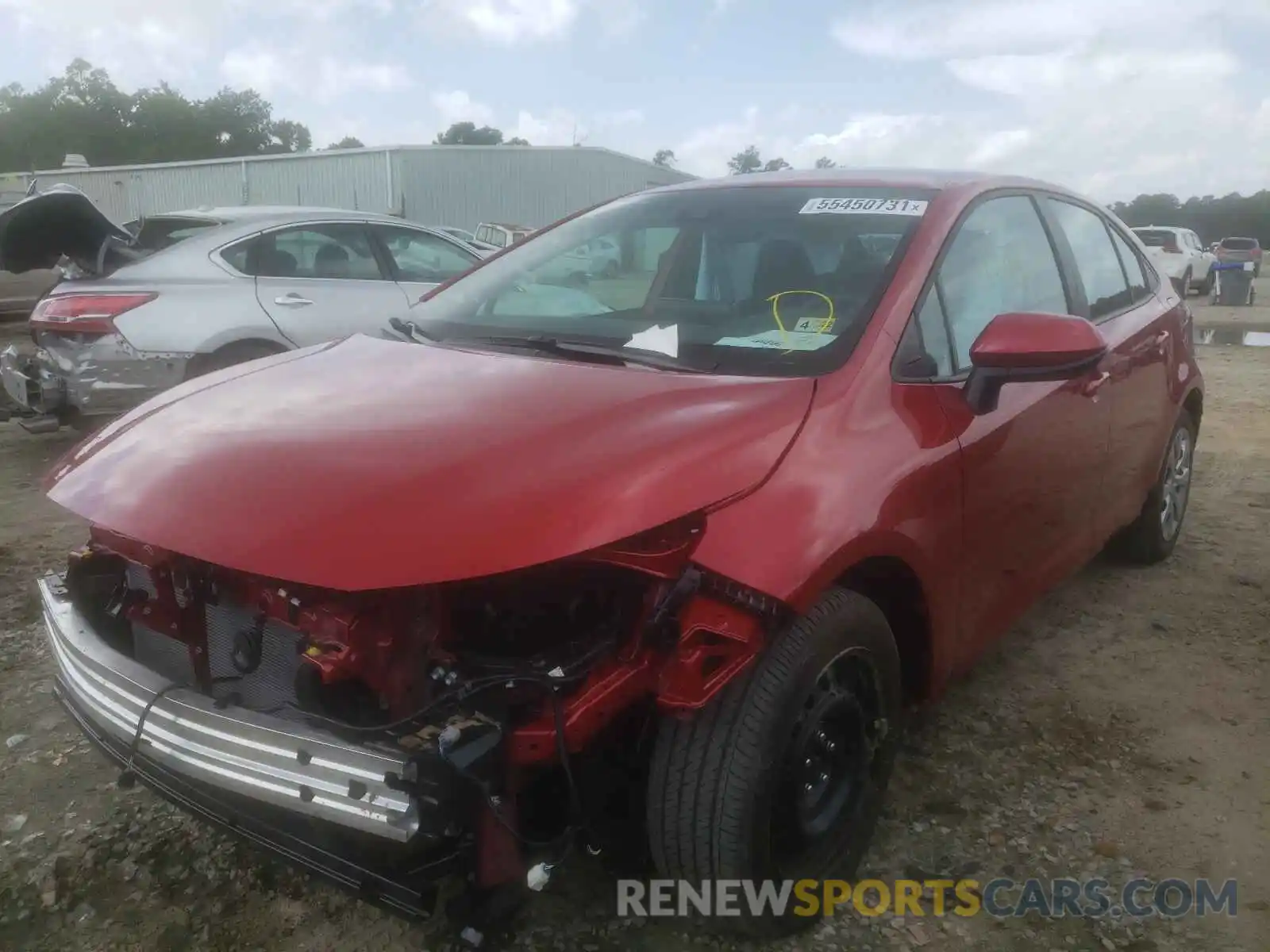 2 Photograph of a damaged car 5YFEPMAE5MP233807 TOYOTA COROLLA 2021