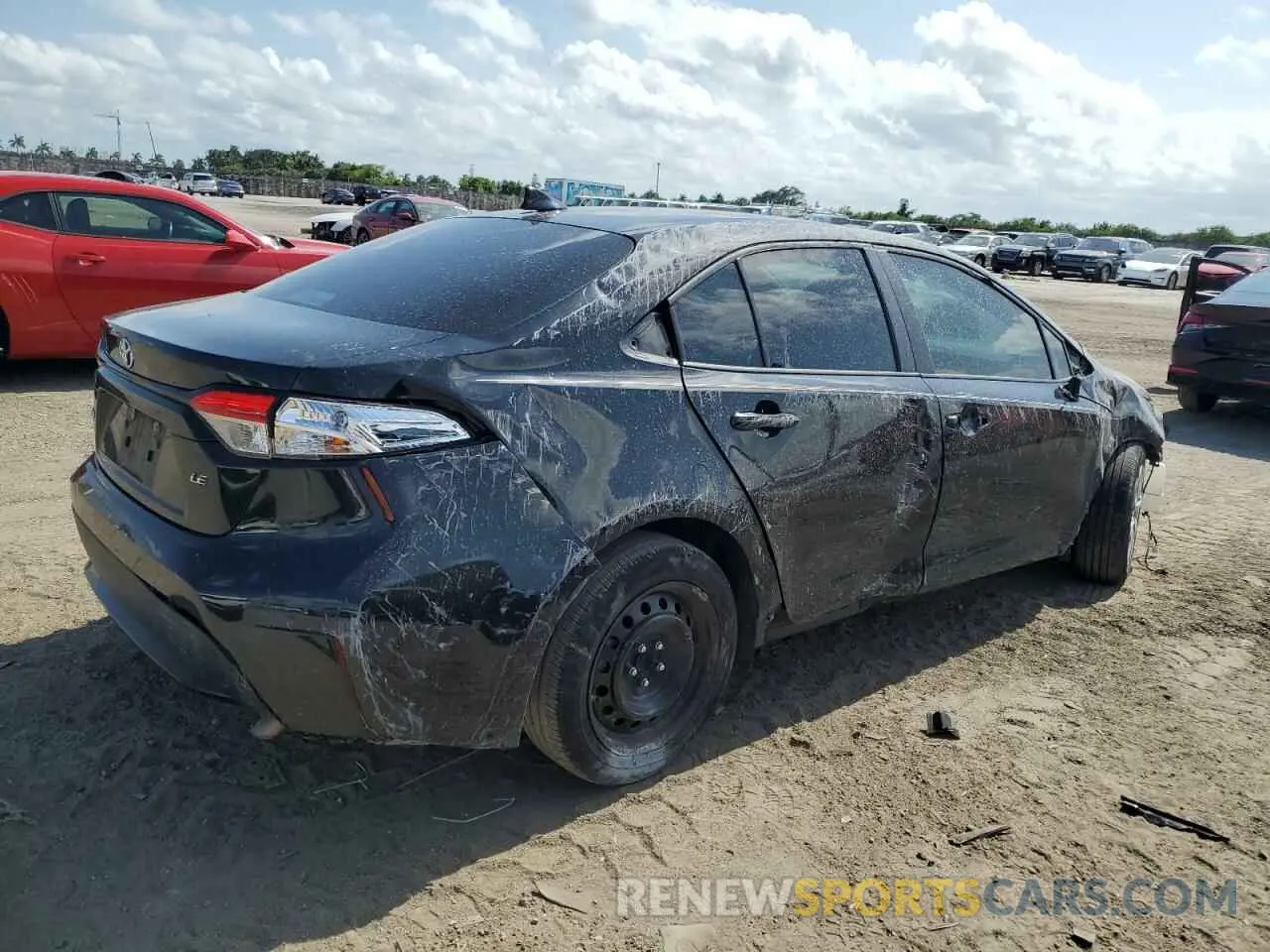 3 Photograph of a damaged car 5YFEPMAE5MP235895 TOYOTA COROLLA 2021