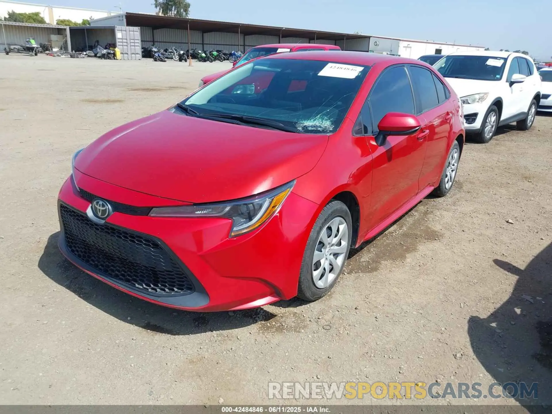 2 Photograph of a damaged car 5YFEPMAE5MP239414 TOYOTA COROLLA 2021