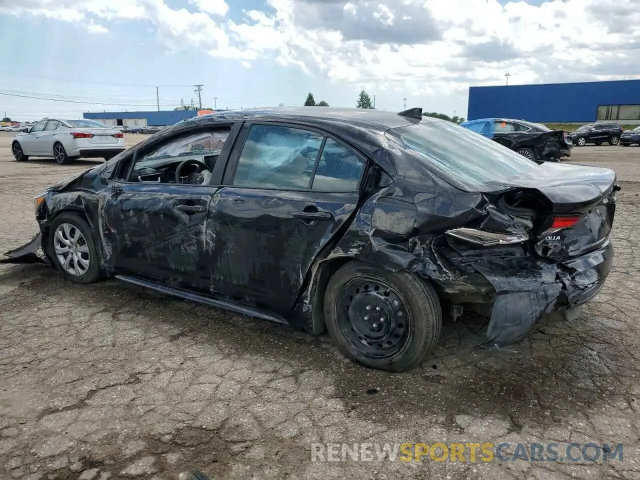 2 Photograph of a damaged car 5YFEPMAE5MP240241 TOYOTA COROLLA 2021