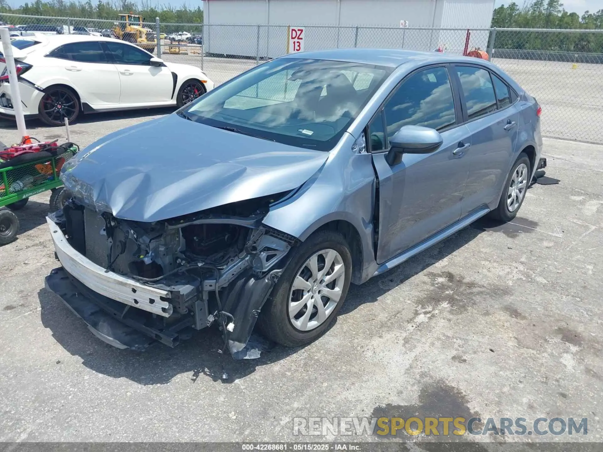 2 Photograph of a damaged car 5YFEPMAE5MP241261 TOYOTA COROLLA 2021