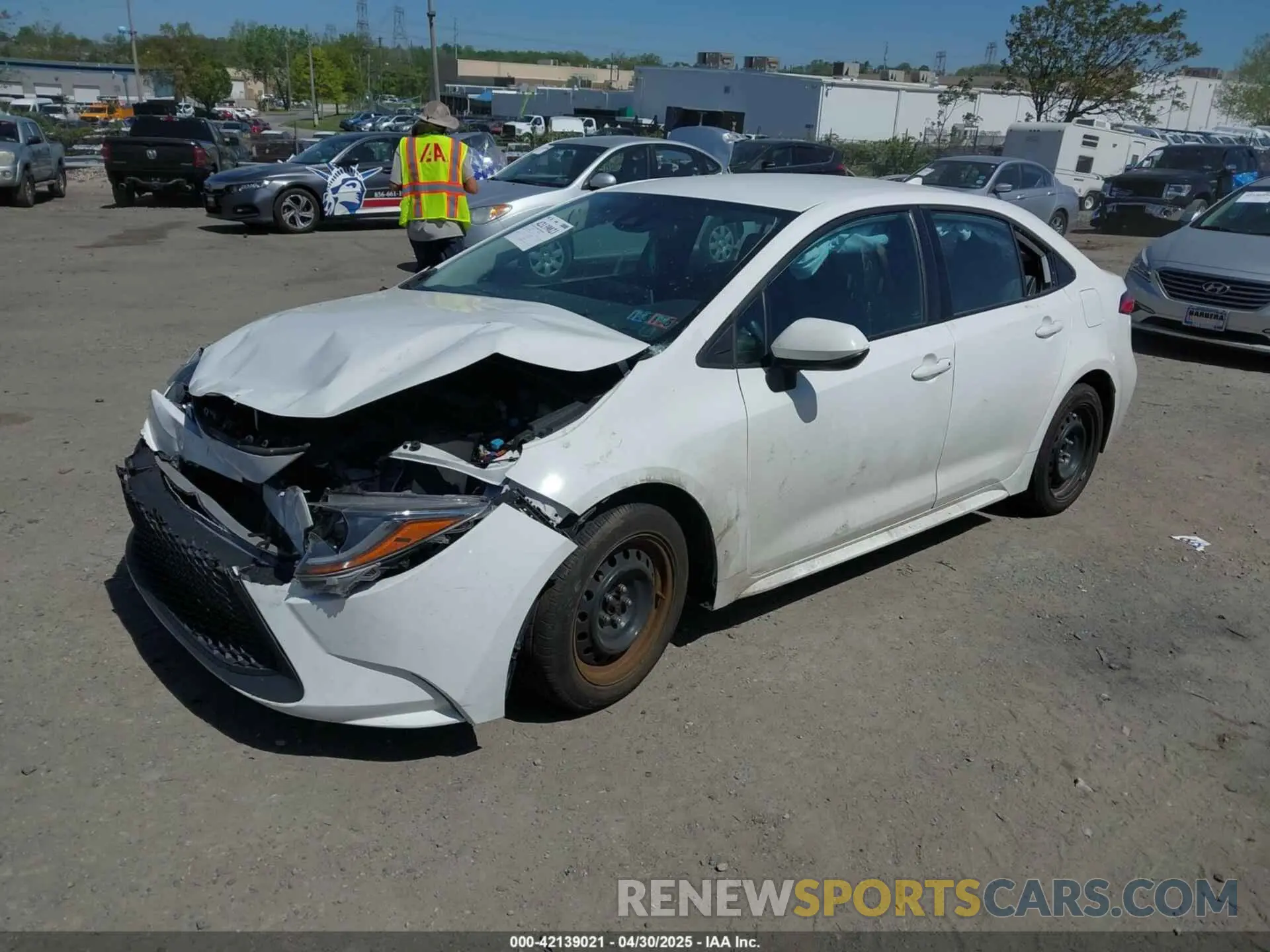 2 Photograph of a damaged car 5YFEPMAE5MP247335 TOYOTA COROLLA 2021