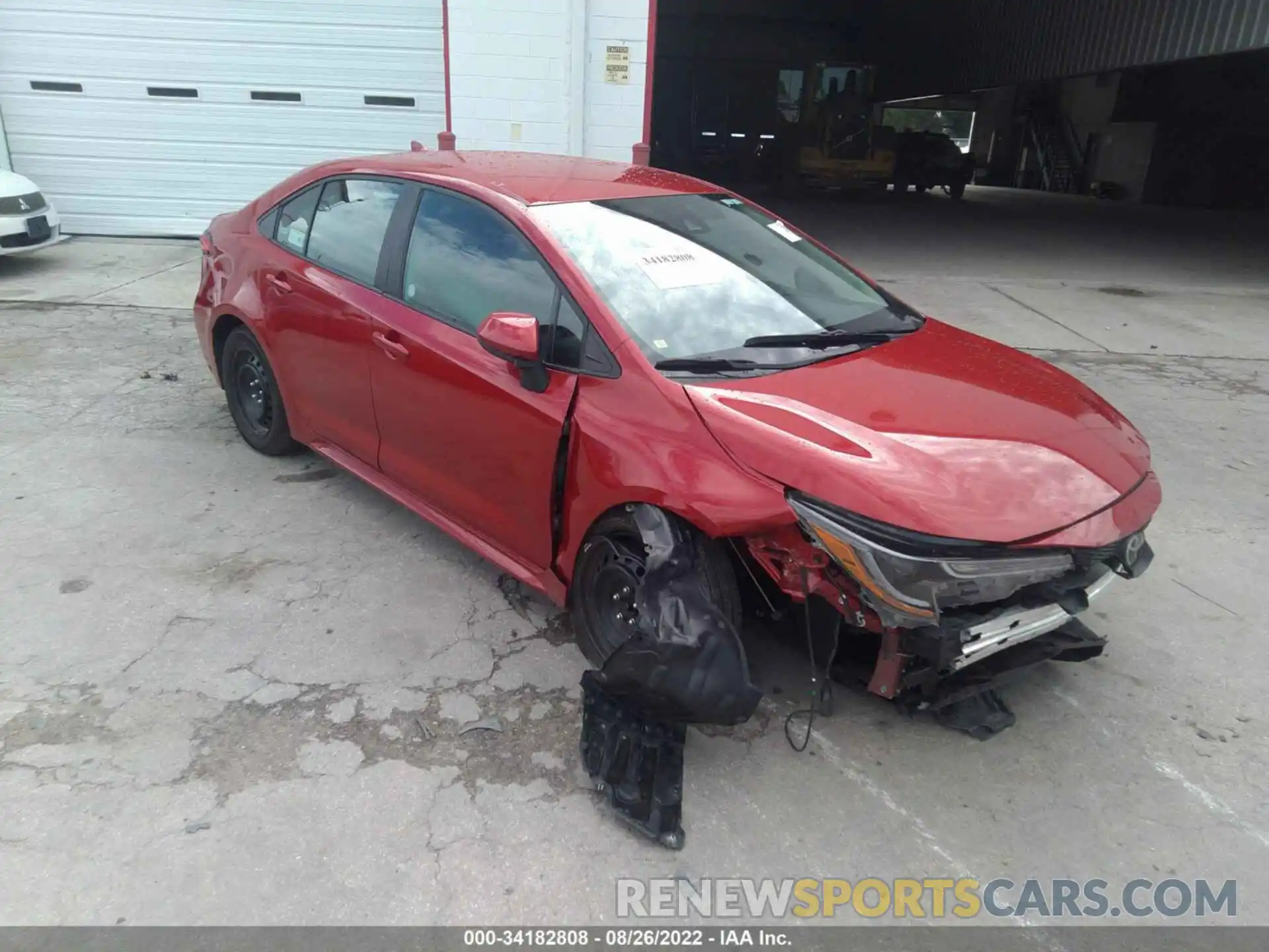 1 Photograph of a damaged car 5YFEPMAE5MP252566 TOYOTA COROLLA 2021