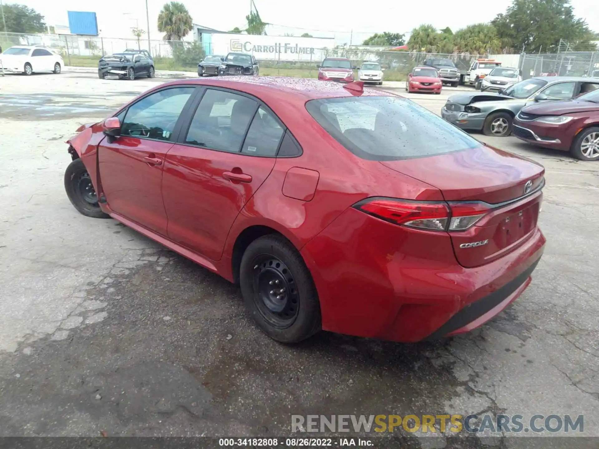 3 Photograph of a damaged car 5YFEPMAE5MP252566 TOYOTA COROLLA 2021