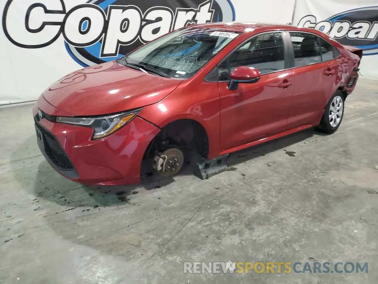 1 Photograph of a damaged car 5YFEPMAE5MP260196 TOYOTA COROLLA 2021