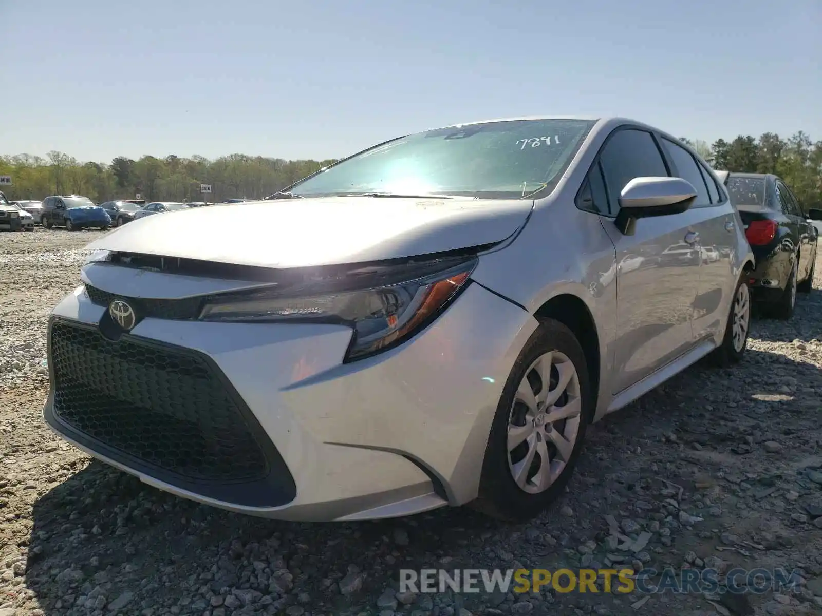 2 Photograph of a damaged car 5YFEPMAE6MP147891 TOYOTA COROLLA 2021