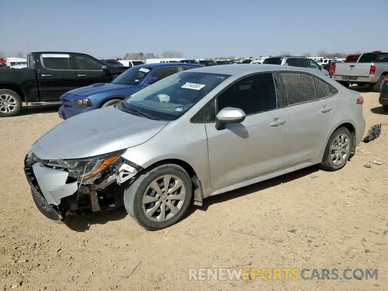 1 Photograph of a damaged car 5YFEPMAE6MP148524 TOYOTA COROLLA 2021