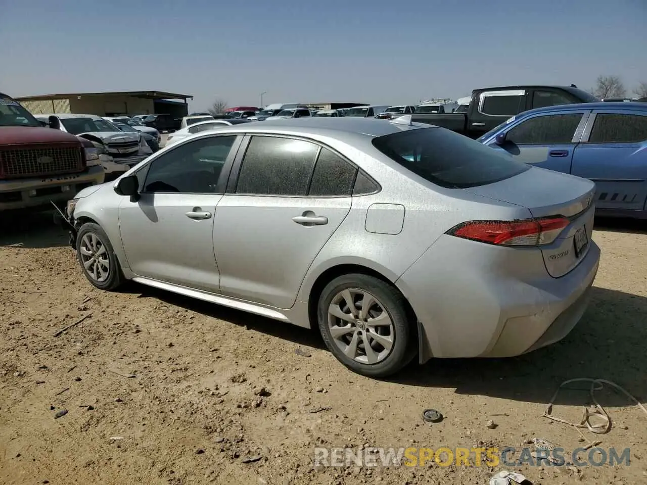 2 Photograph of a damaged car 5YFEPMAE6MP148524 TOYOTA COROLLA 2021