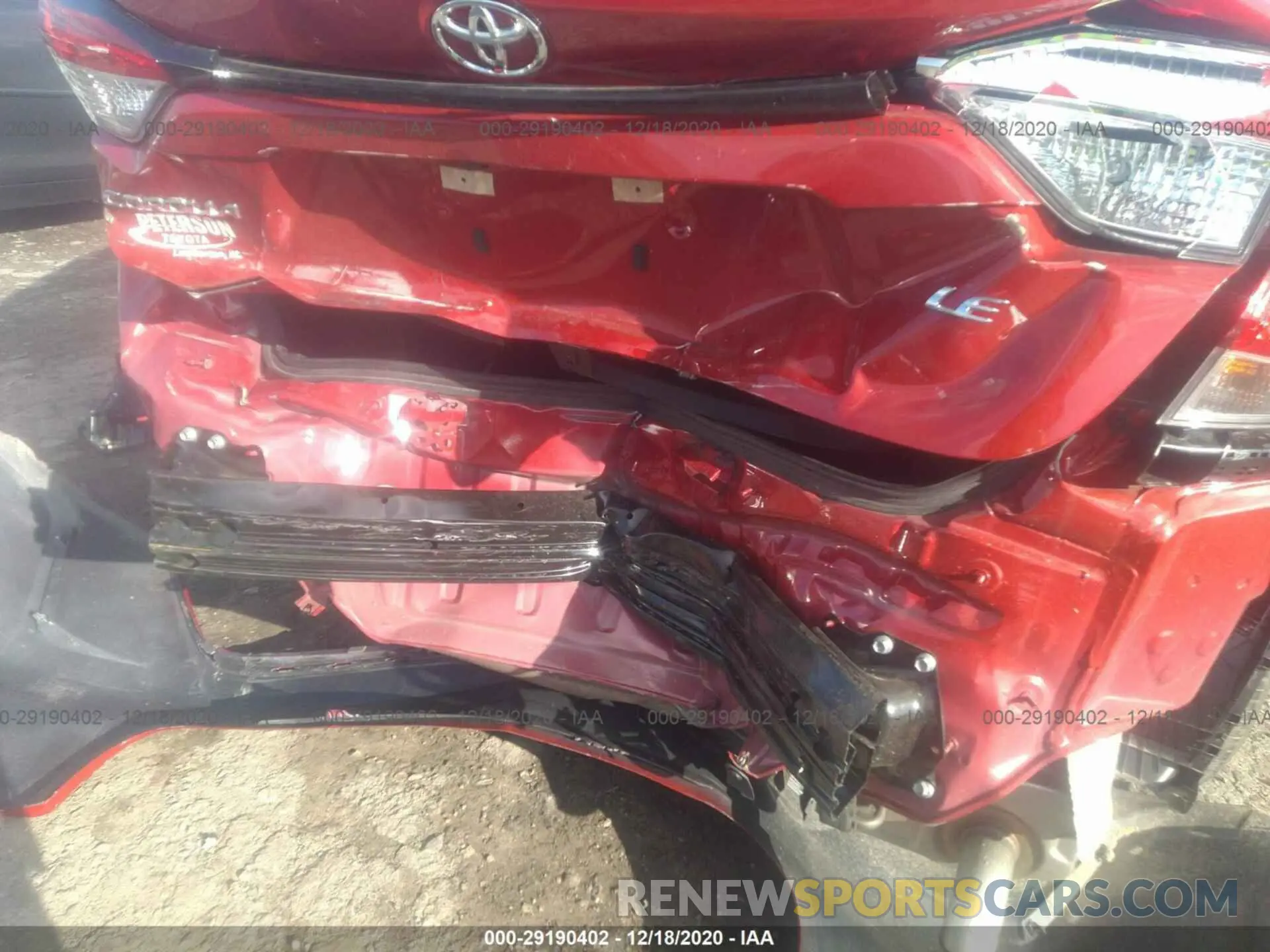 6 Photograph of a damaged car 5YFEPMAE6MP150693 TOYOTA COROLLA 2021