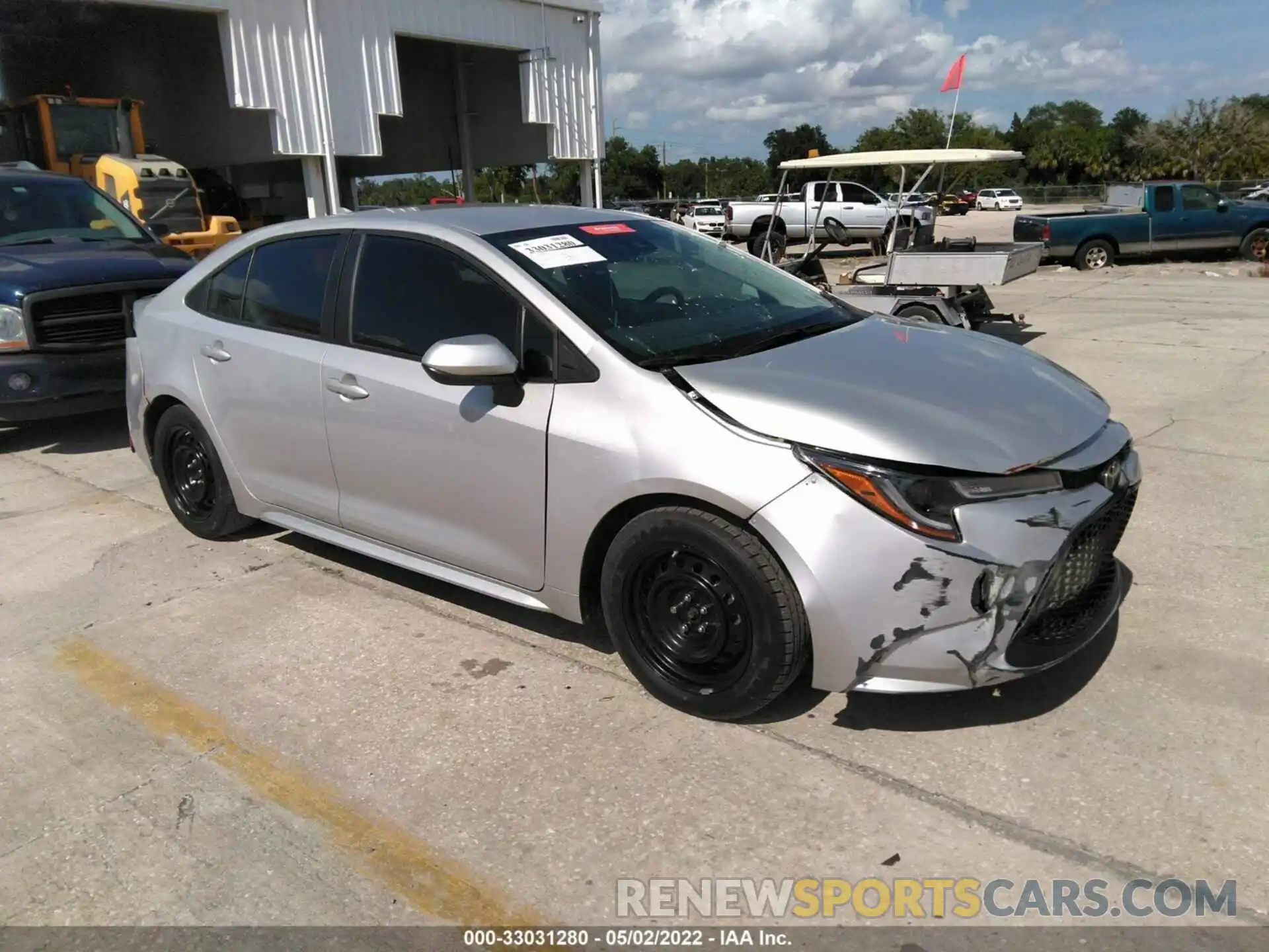 1 Photograph of a damaged car 5YFEPMAE6MP151391 TOYOTA COROLLA 2021