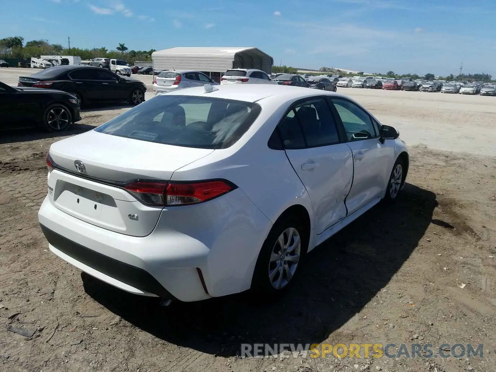 4 Photograph of a damaged car 5YFEPMAE6MP154050 TOYOTA COROLLA 2021