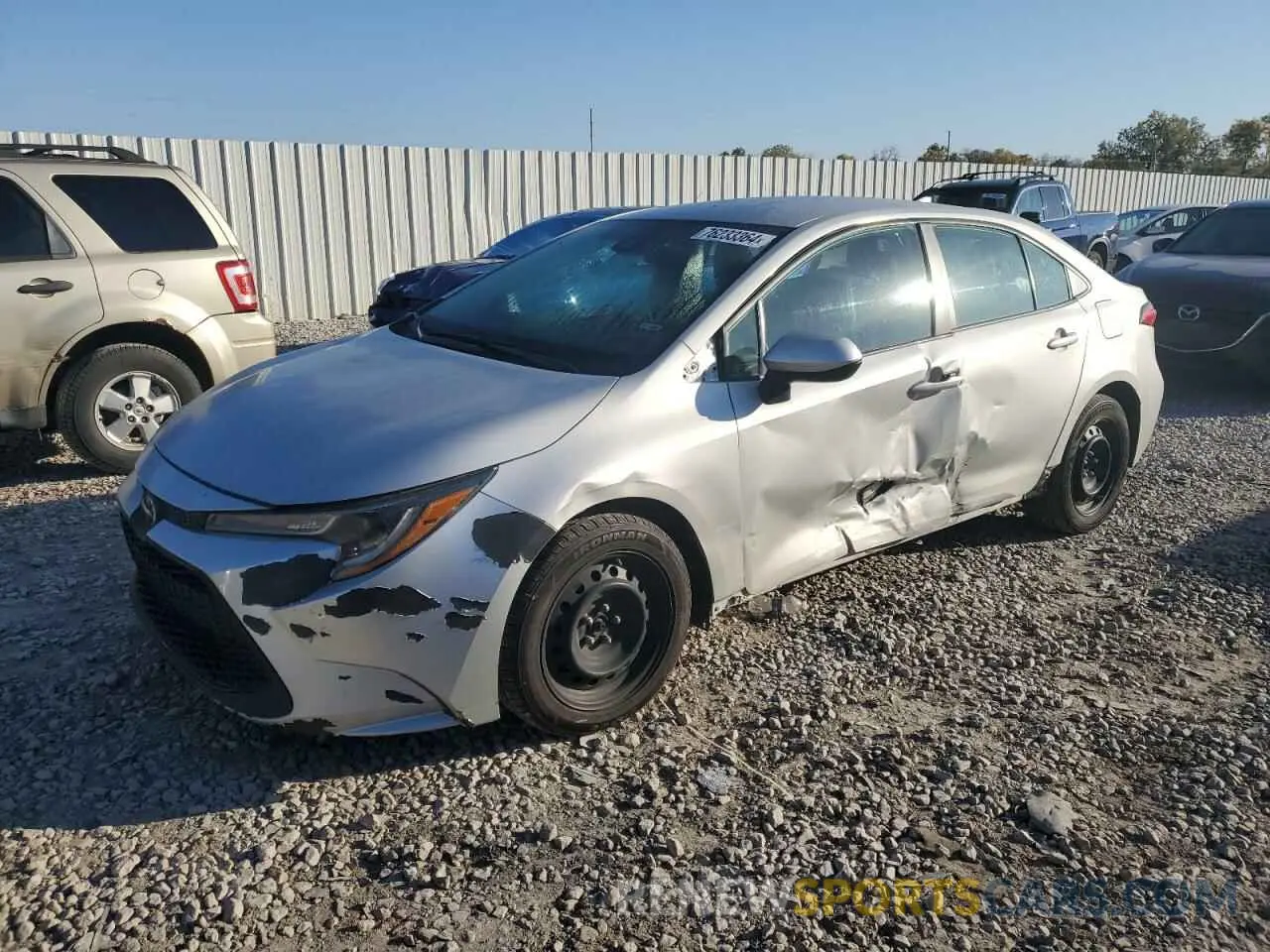1 Photograph of a damaged car 5YFEPMAE6MP161421 TOYOTA COROLLA 2021