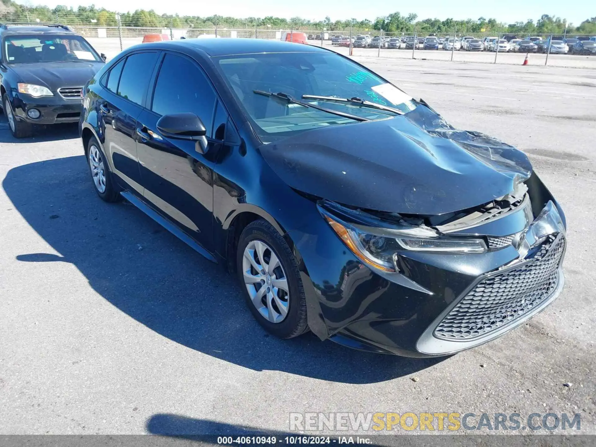 1 Photograph of a damaged car 5YFEPMAE6MP163265 TOYOTA COROLLA 2021