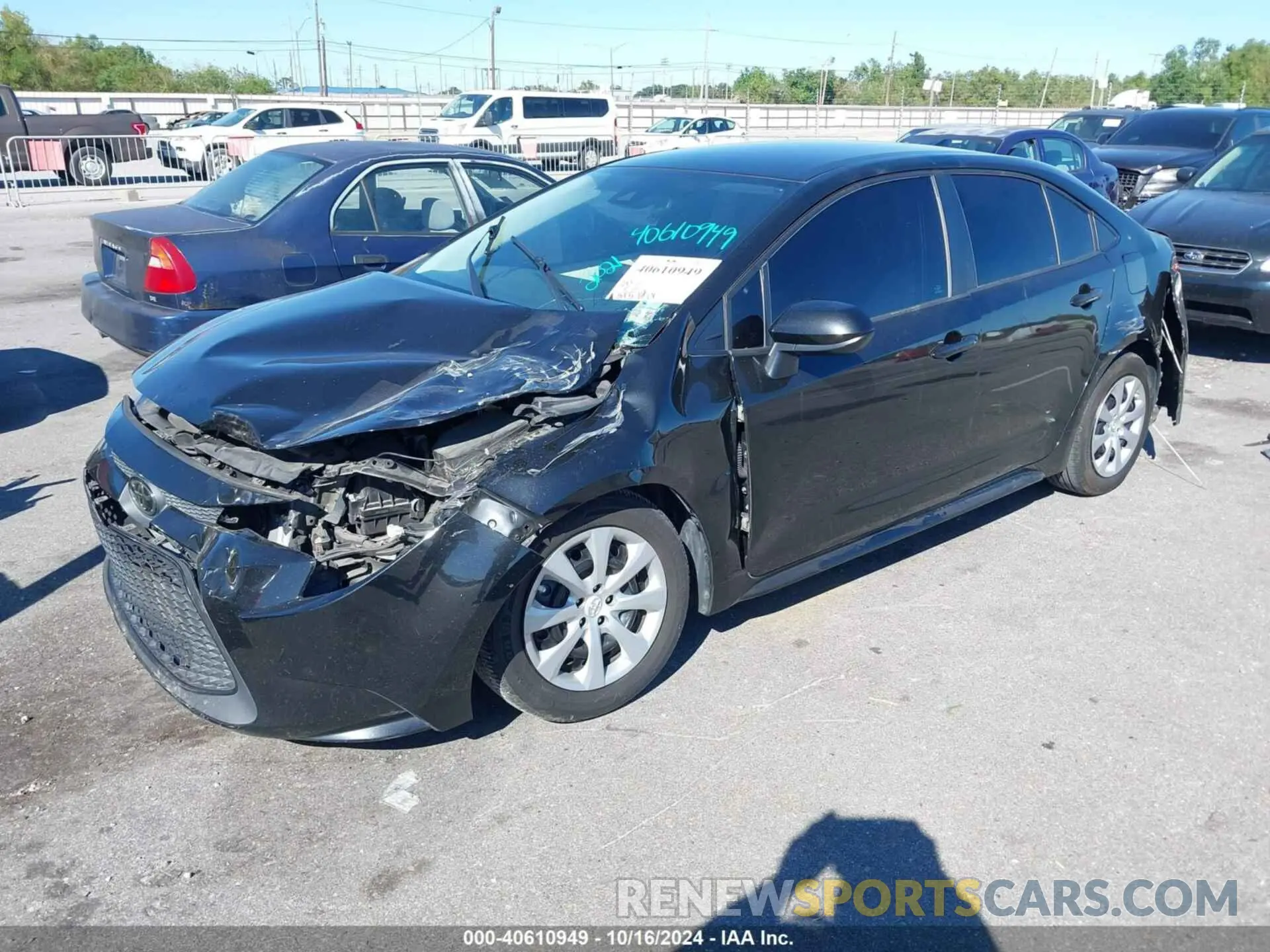 2 Photograph of a damaged car 5YFEPMAE6MP163265 TOYOTA COROLLA 2021