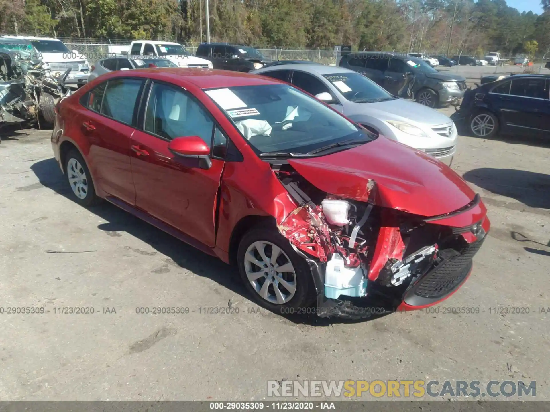 1 Photograph of a damaged car 5YFEPMAE6MP164464 TOYOTA COROLLA 2021