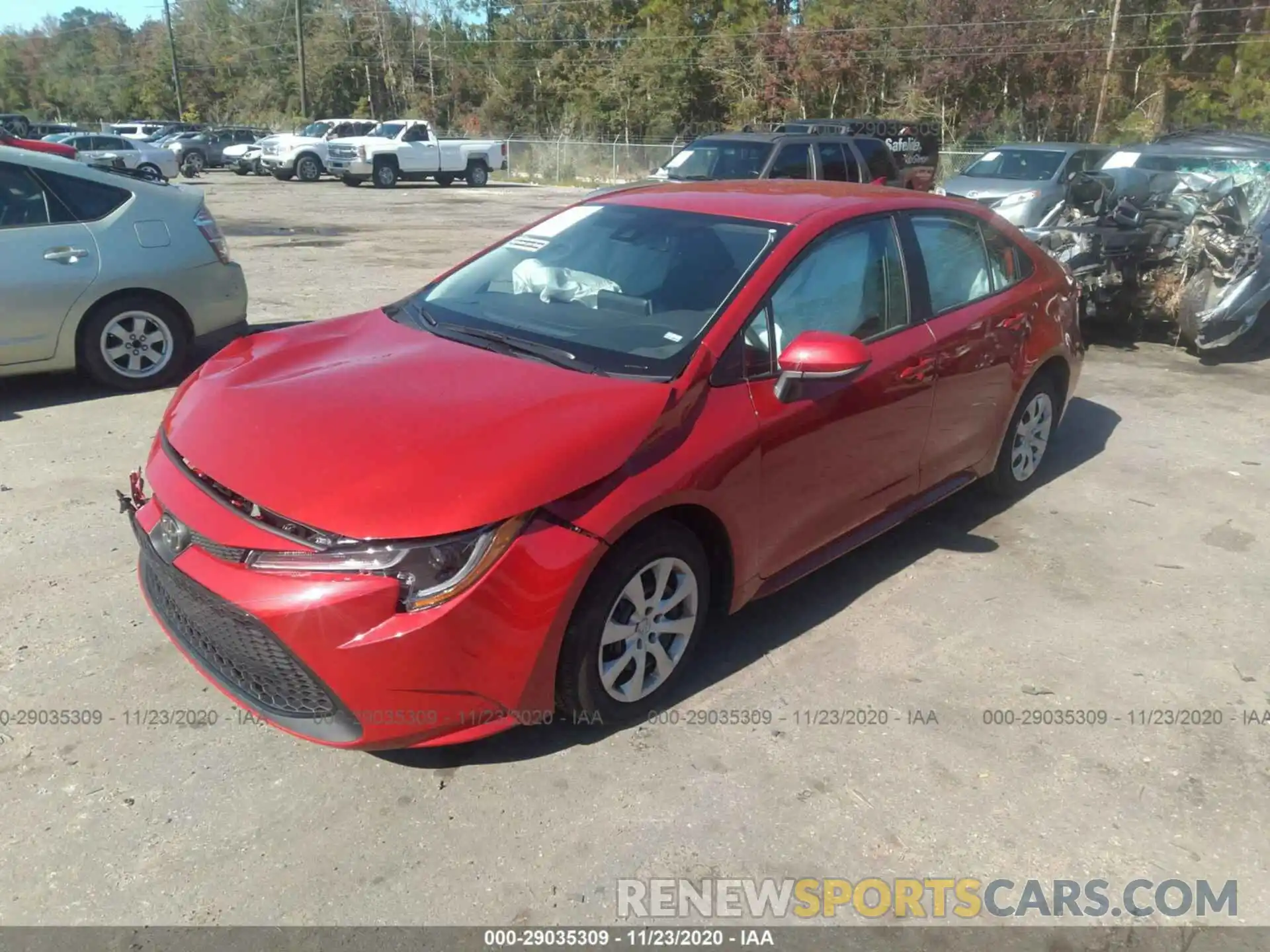 2 Photograph of a damaged car 5YFEPMAE6MP164464 TOYOTA COROLLA 2021