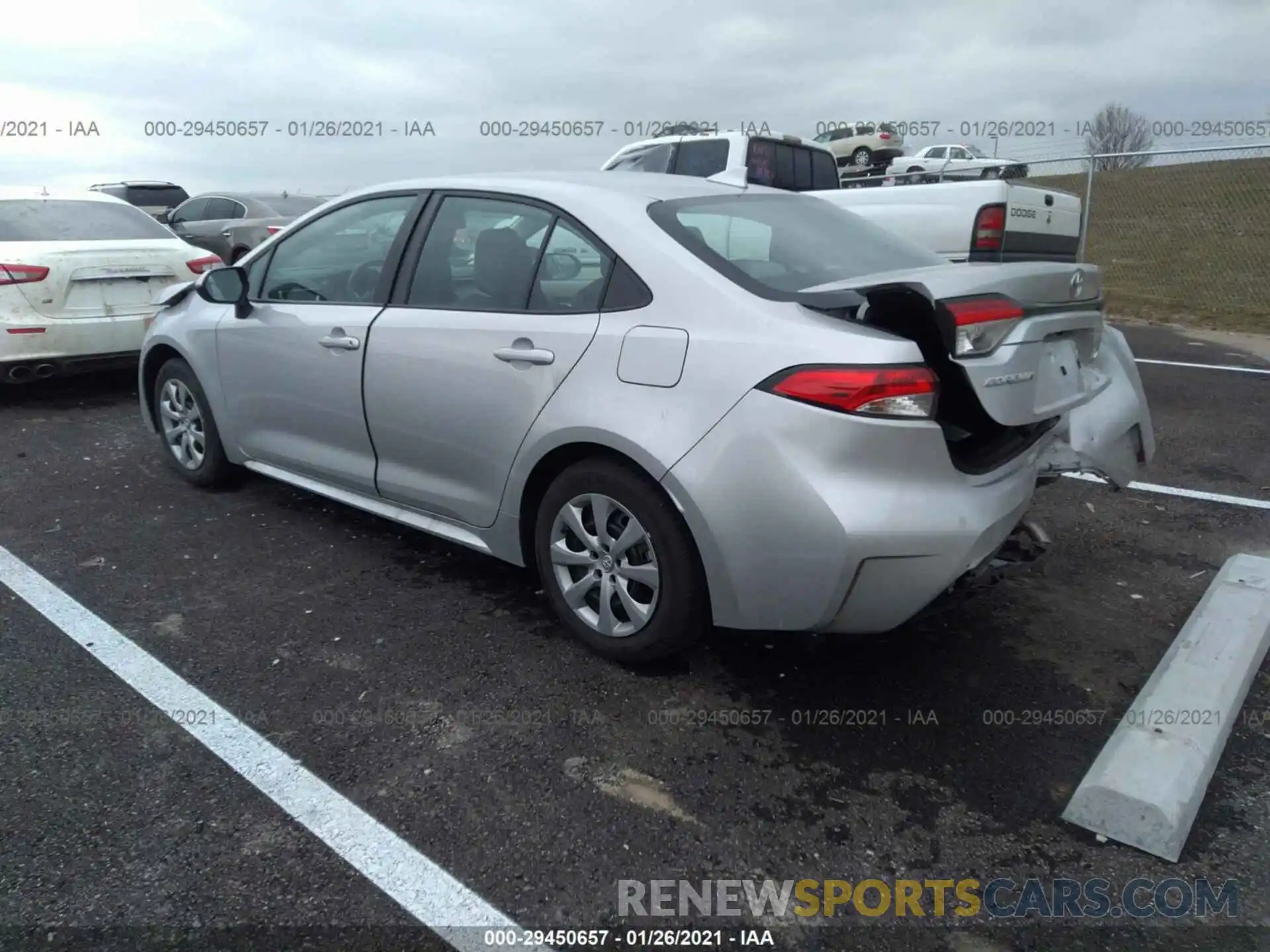 3 Photograph of a damaged car 5YFEPMAE6MP174878 TOYOTA COROLLA 2021