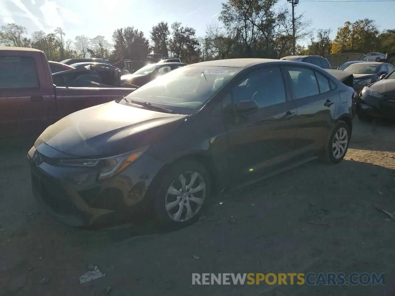 1 Photograph of a damaged car 5YFEPMAE6MP176677 TOYOTA COROLLA 2021