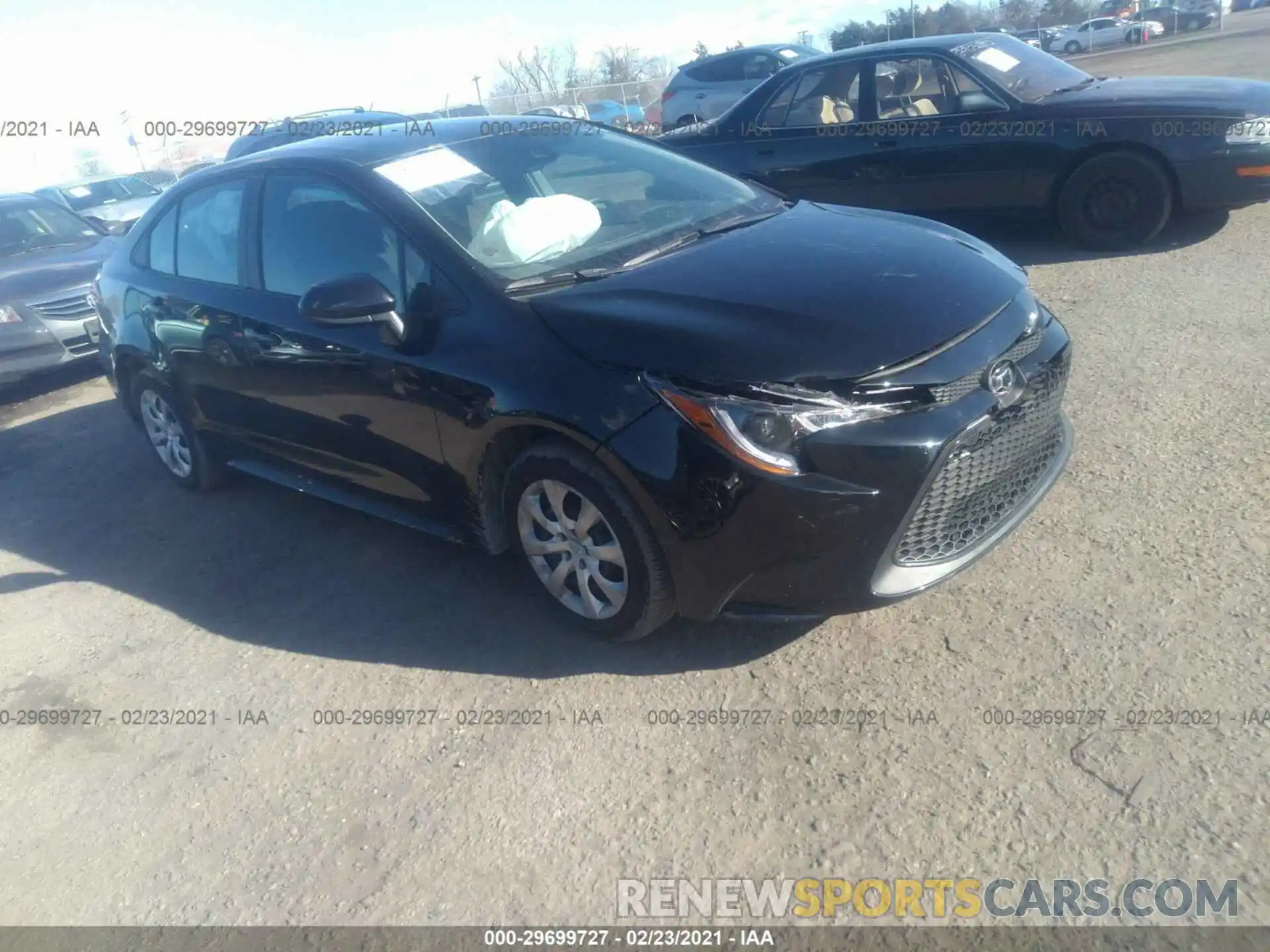 1 Photograph of a damaged car 5YFEPMAE6MP177246 TOYOTA COROLLA 2021