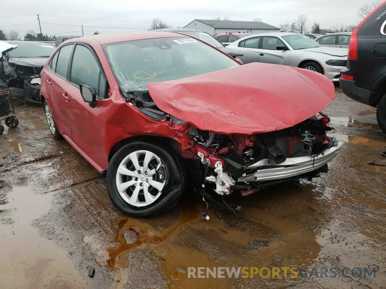 1 Photograph of a damaged car 5YFEPMAE6MP180521 TOYOTA COROLLA 2021