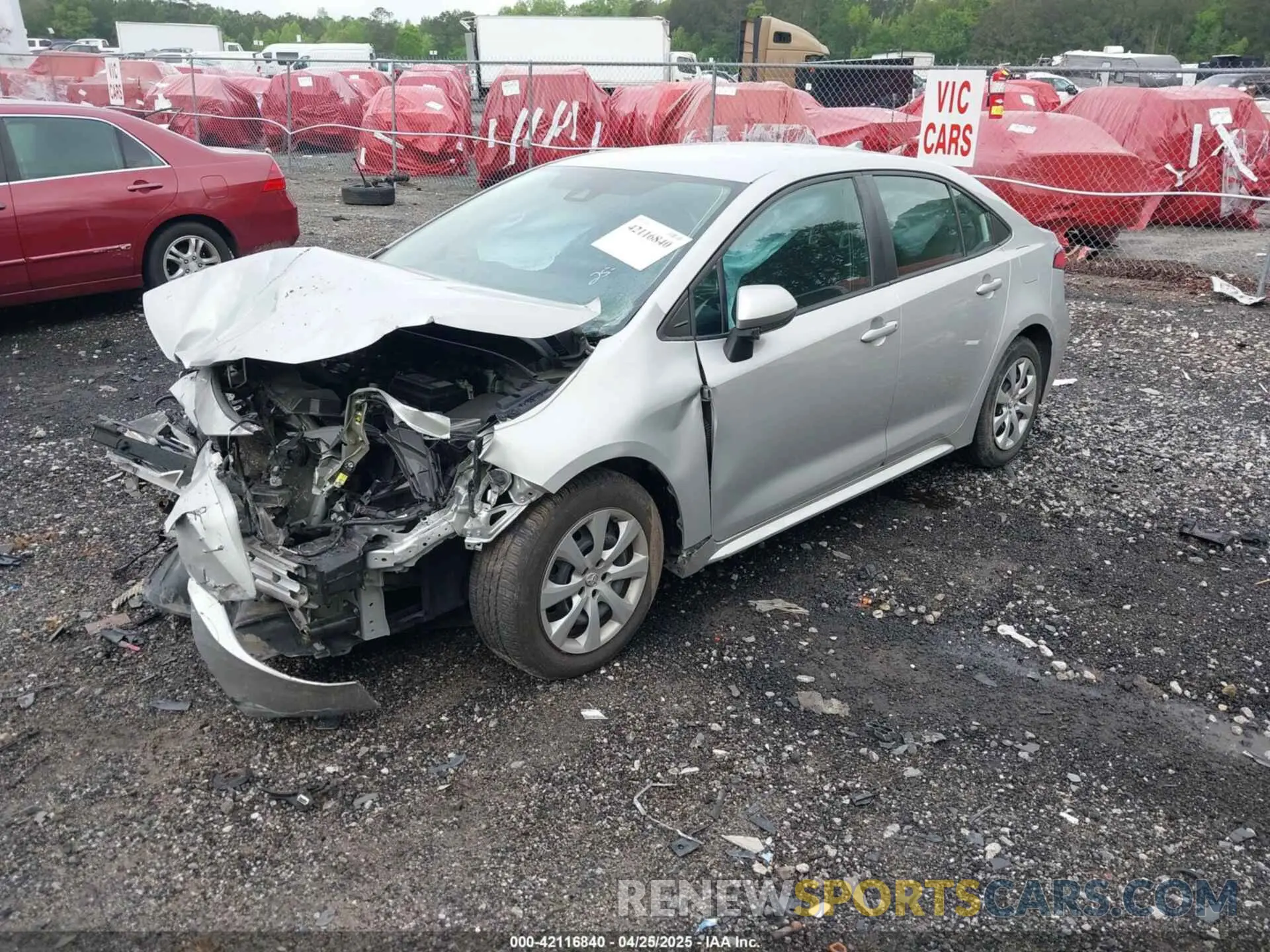 2 Photograph of a damaged car 5YFEPMAE6MP180793 TOYOTA COROLLA 2021