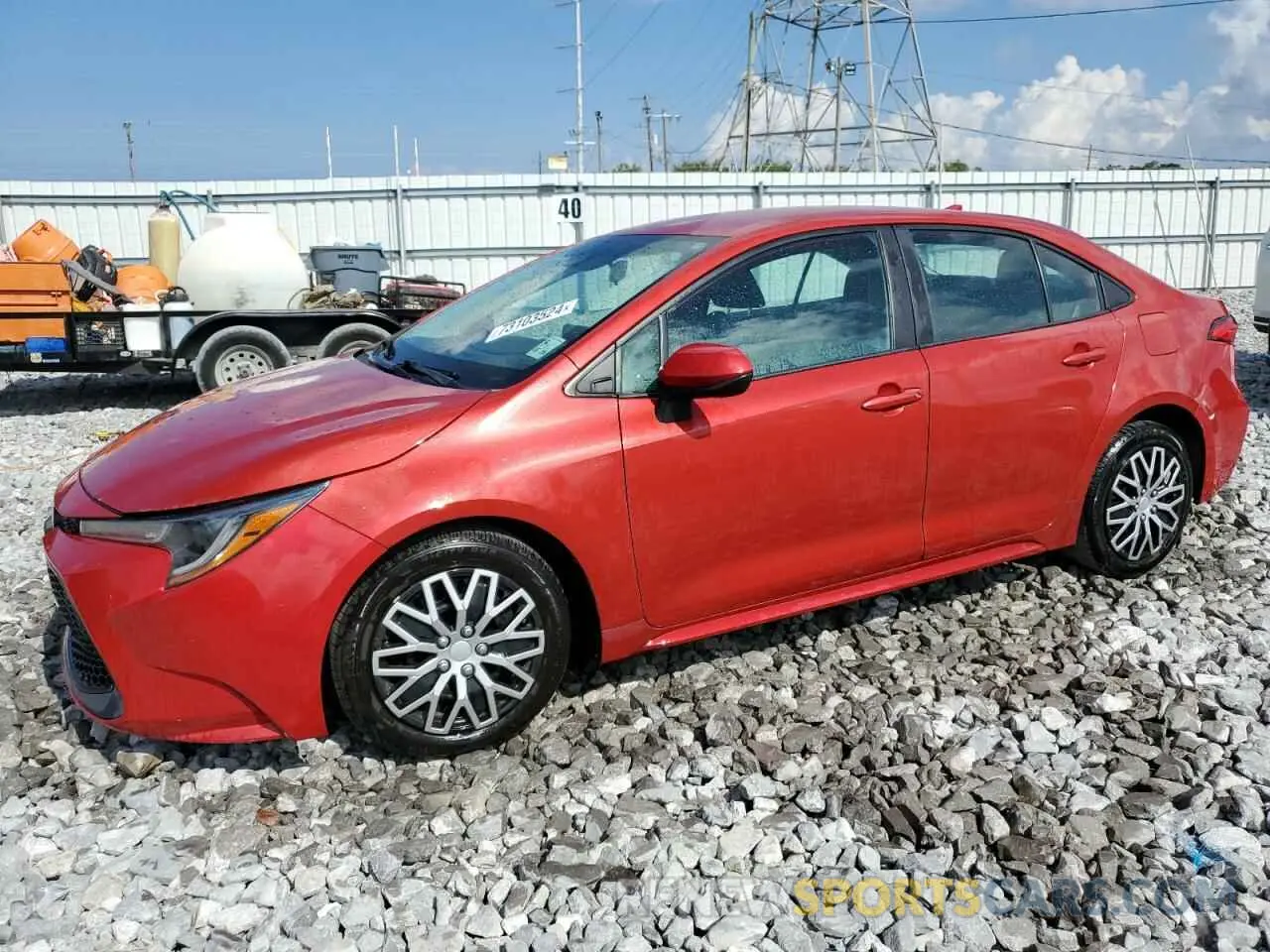 1 Photograph of a damaged car 5YFEPMAE6MP180972 TOYOTA COROLLA 2021