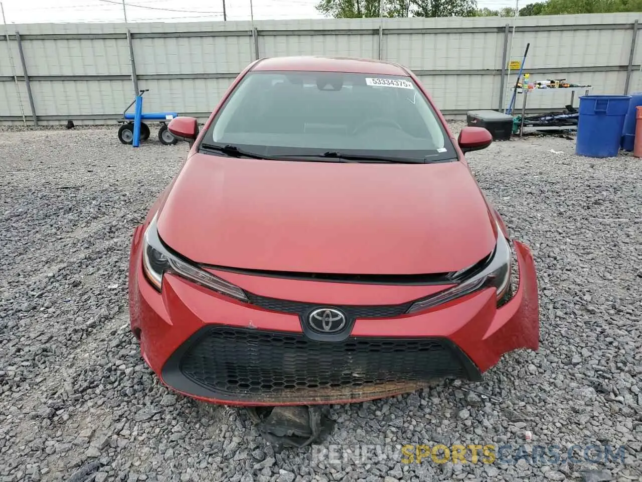5 Photograph of a damaged car 5YFEPMAE6MP184276 TOYOTA COROLLA 2021