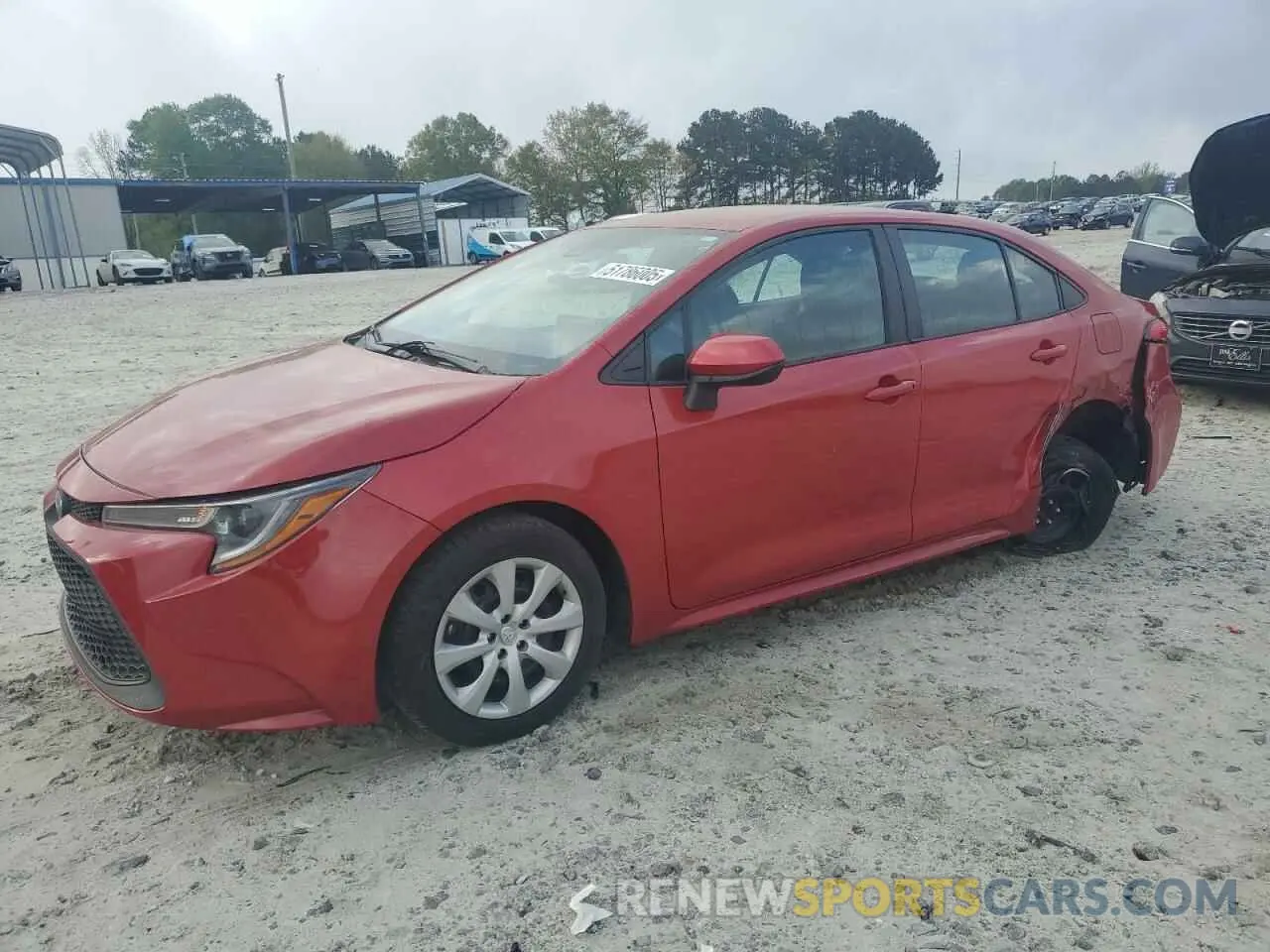 1 Photograph of a damaged car 5YFEPMAE6MP187789 TOYOTA COROLLA 2021