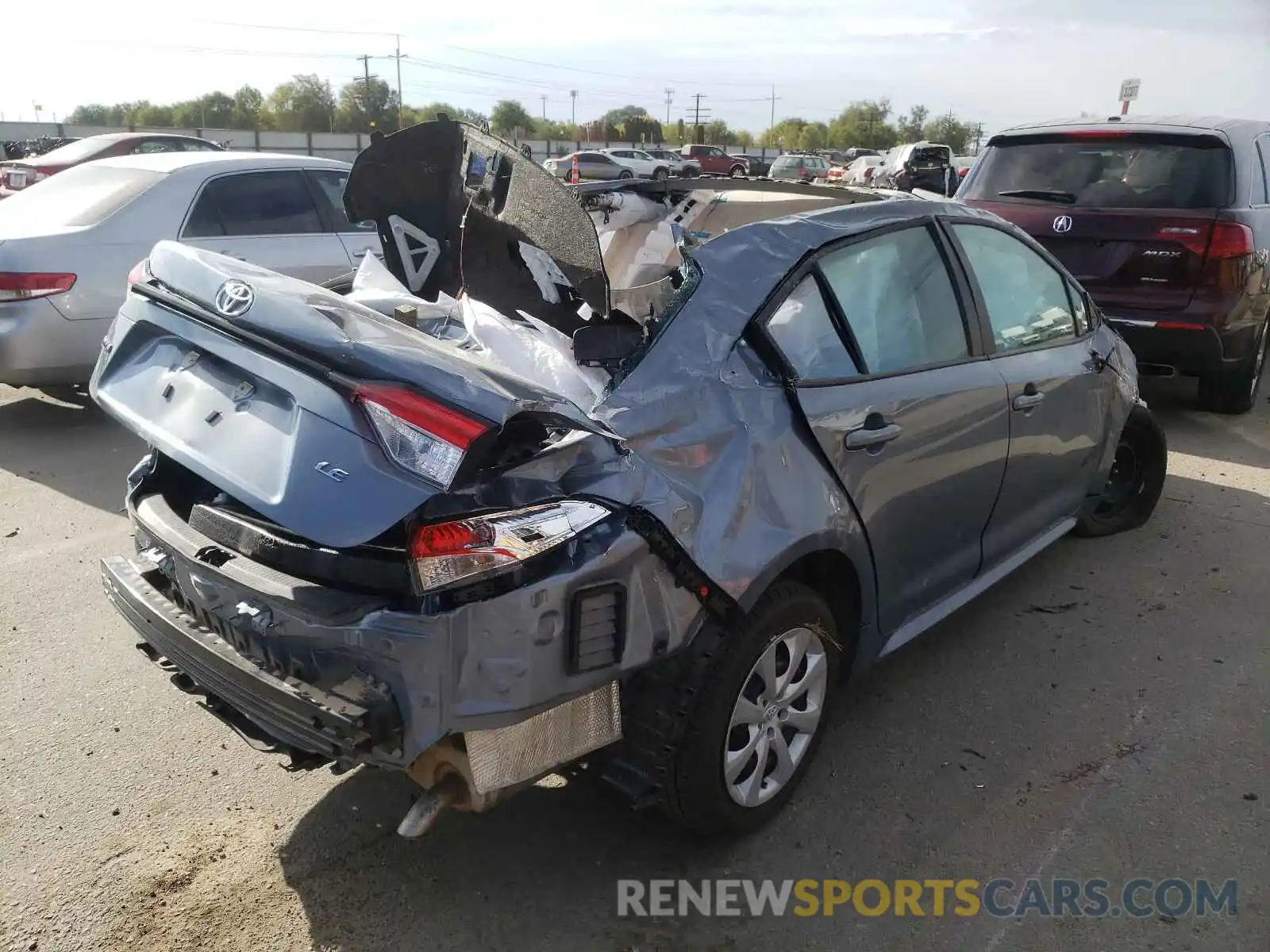 4 Photograph of a damaged car 5YFEPMAE6MP189154 TOYOTA COROLLA 2021