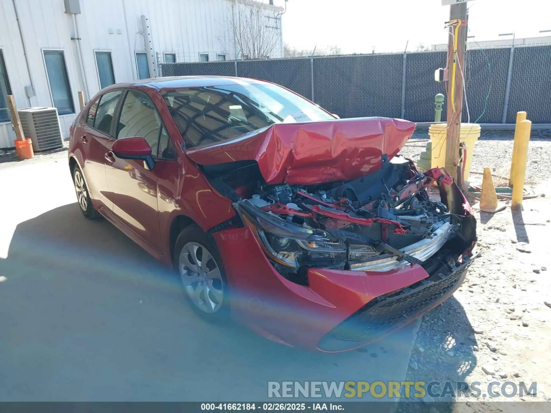 1 Photograph of a damaged car 5YFEPMAE6MP189431 TOYOTA COROLLA 2021