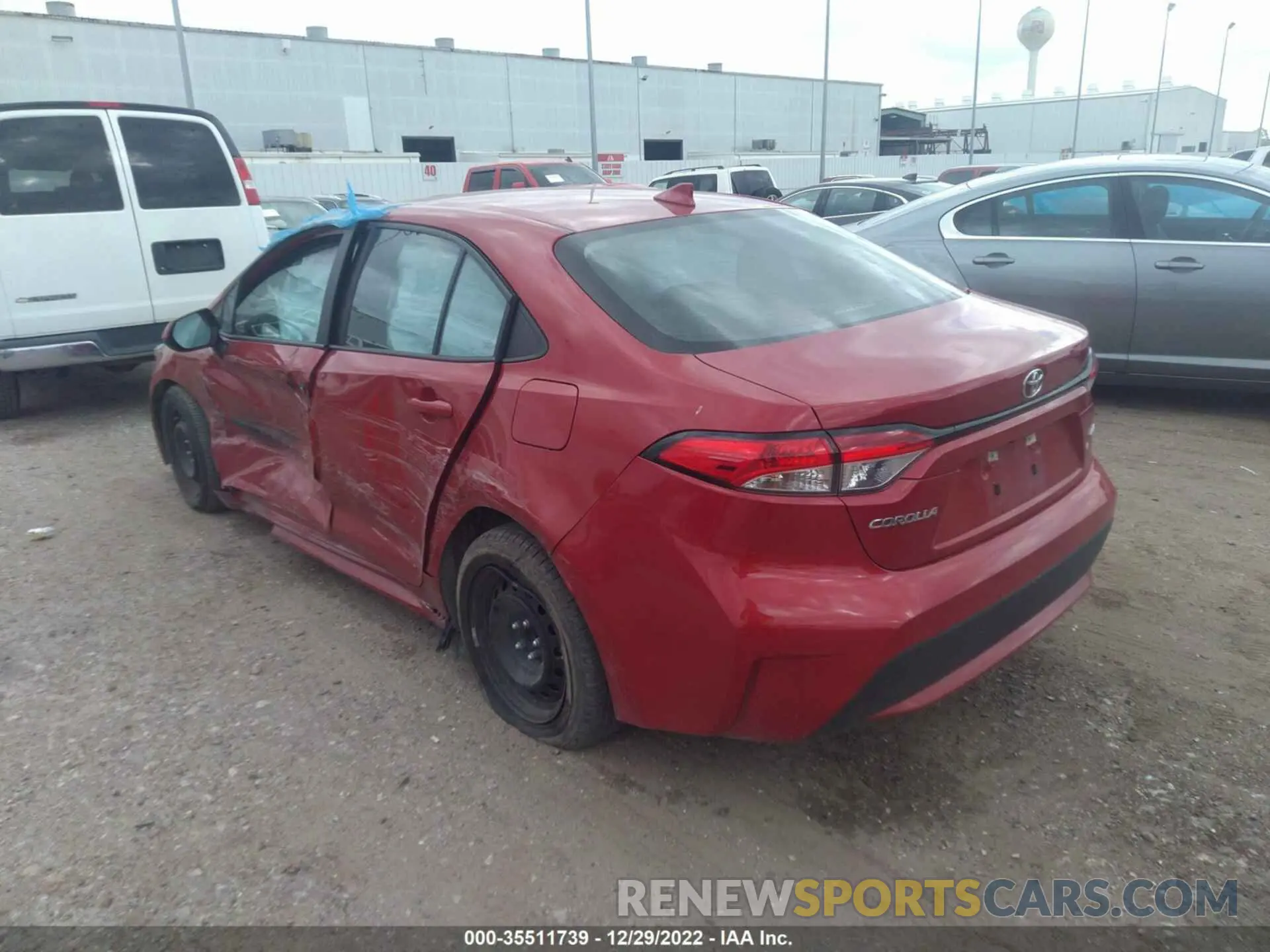 3 Photograph of a damaged car 5YFEPMAE6MP192703 TOYOTA COROLLA 2021