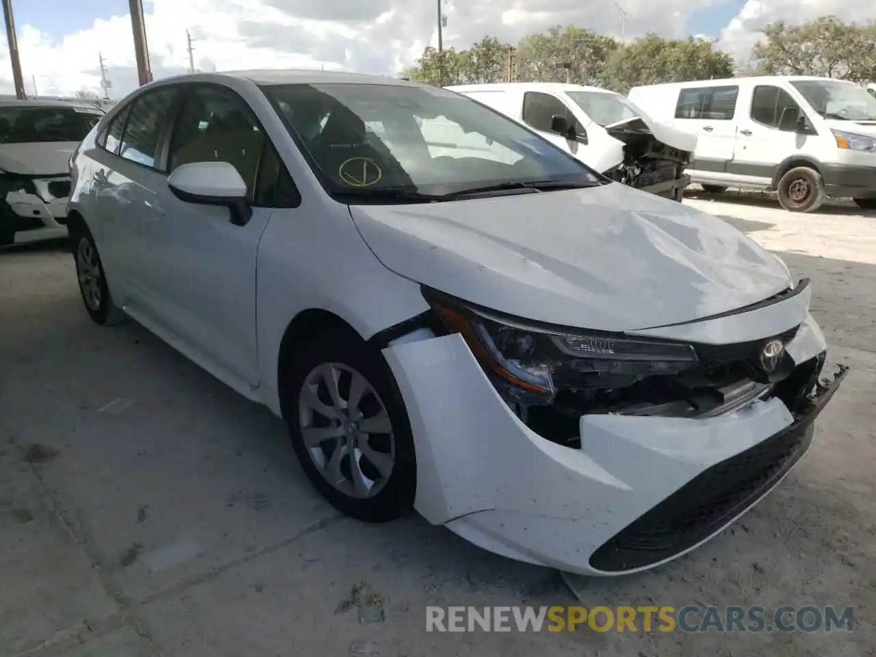 1 Photograph of a damaged car 5YFEPMAE6MP209287 TOYOTA COROLLA 2021