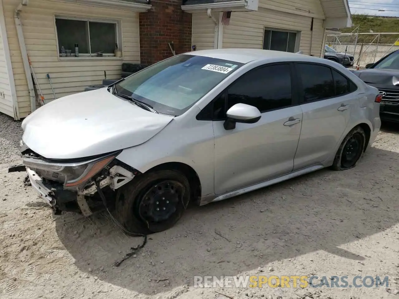 1 Photograph of a damaged car 5YFEPMAE6MP216689 TOYOTA COROLLA 2021