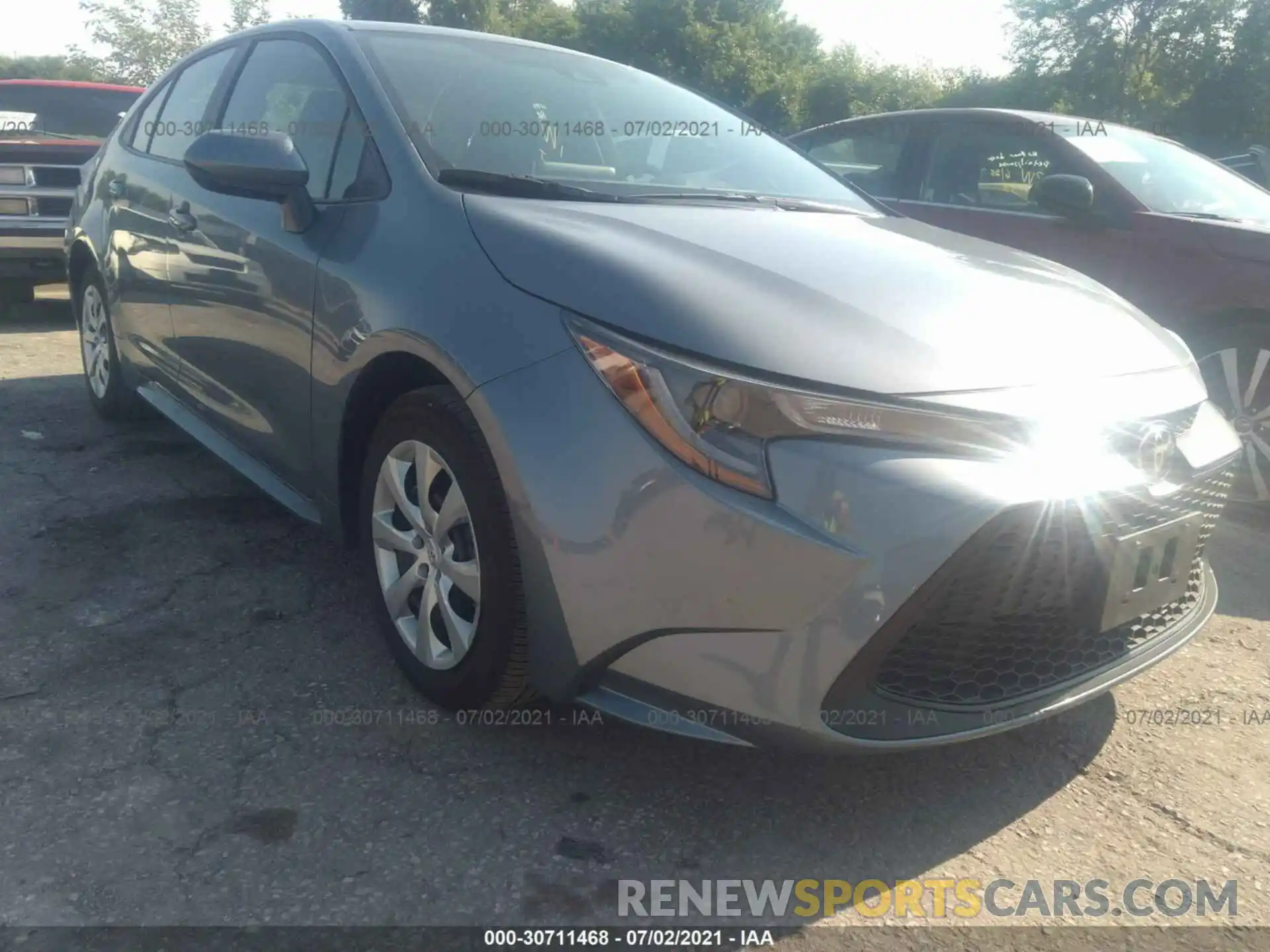 1 Photograph of a damaged car 5YFEPMAE6MP217471 TOYOTA COROLLA 2021