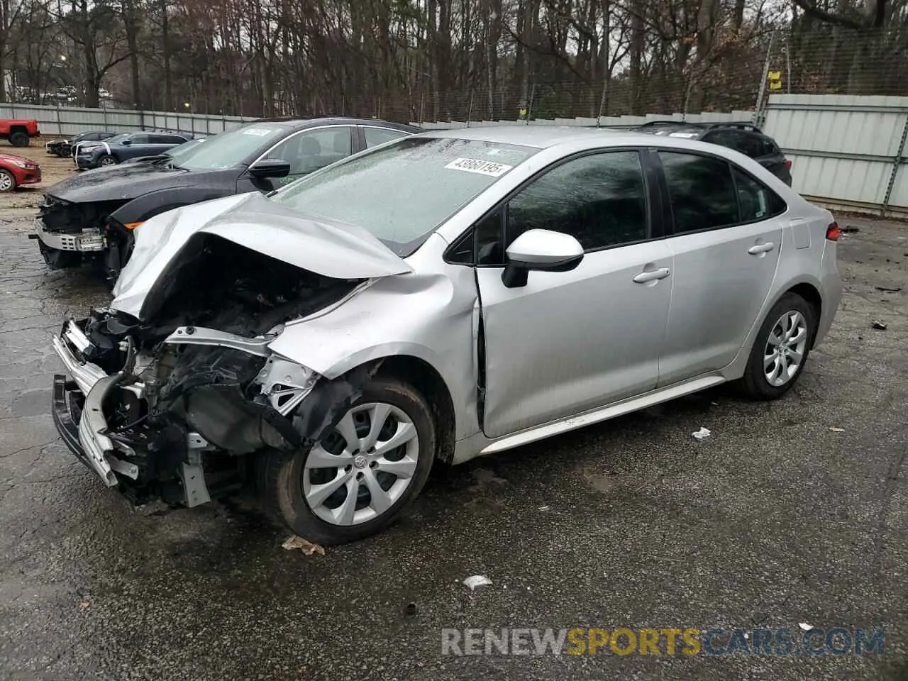 1 Photograph of a damaged car 5YFEPMAE6MP222198 TOYOTA COROLLA 2021