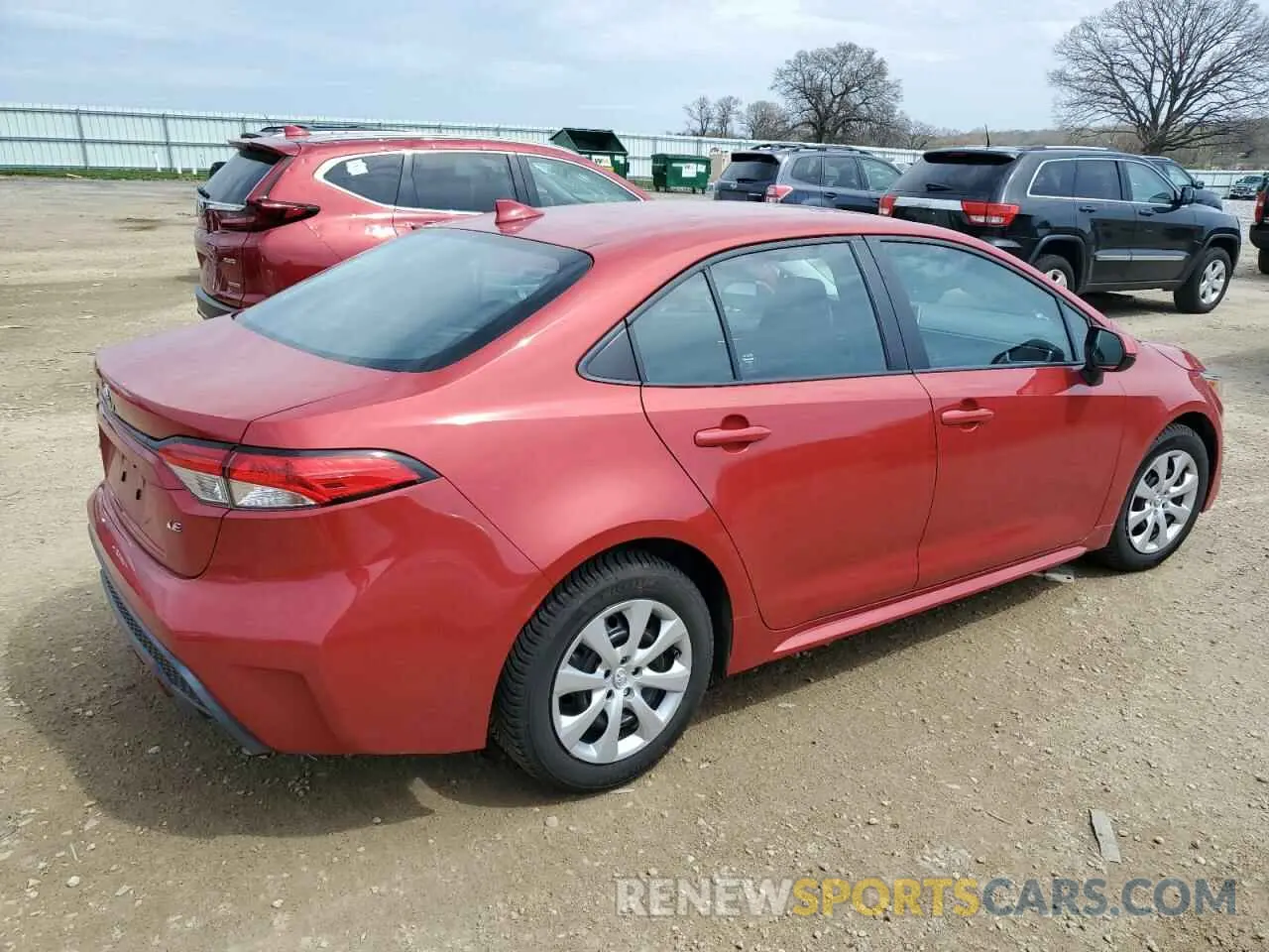 3 Photograph of a damaged car 5YFEPMAE6MP225621 TOYOTA COROLLA 2021