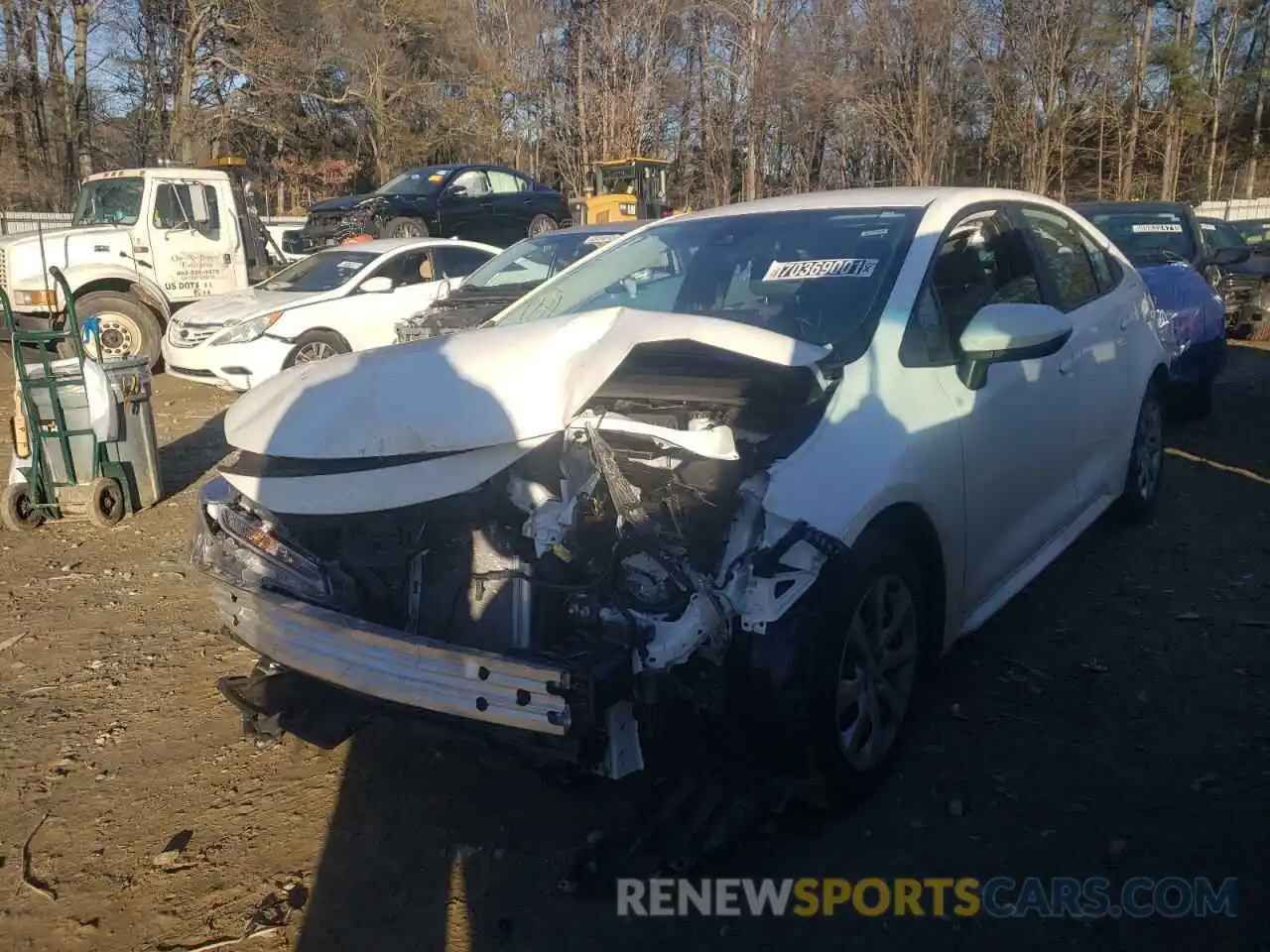 2 Photograph of a damaged car 5YFEPMAE6MP226512 TOYOTA COROLLA 2021