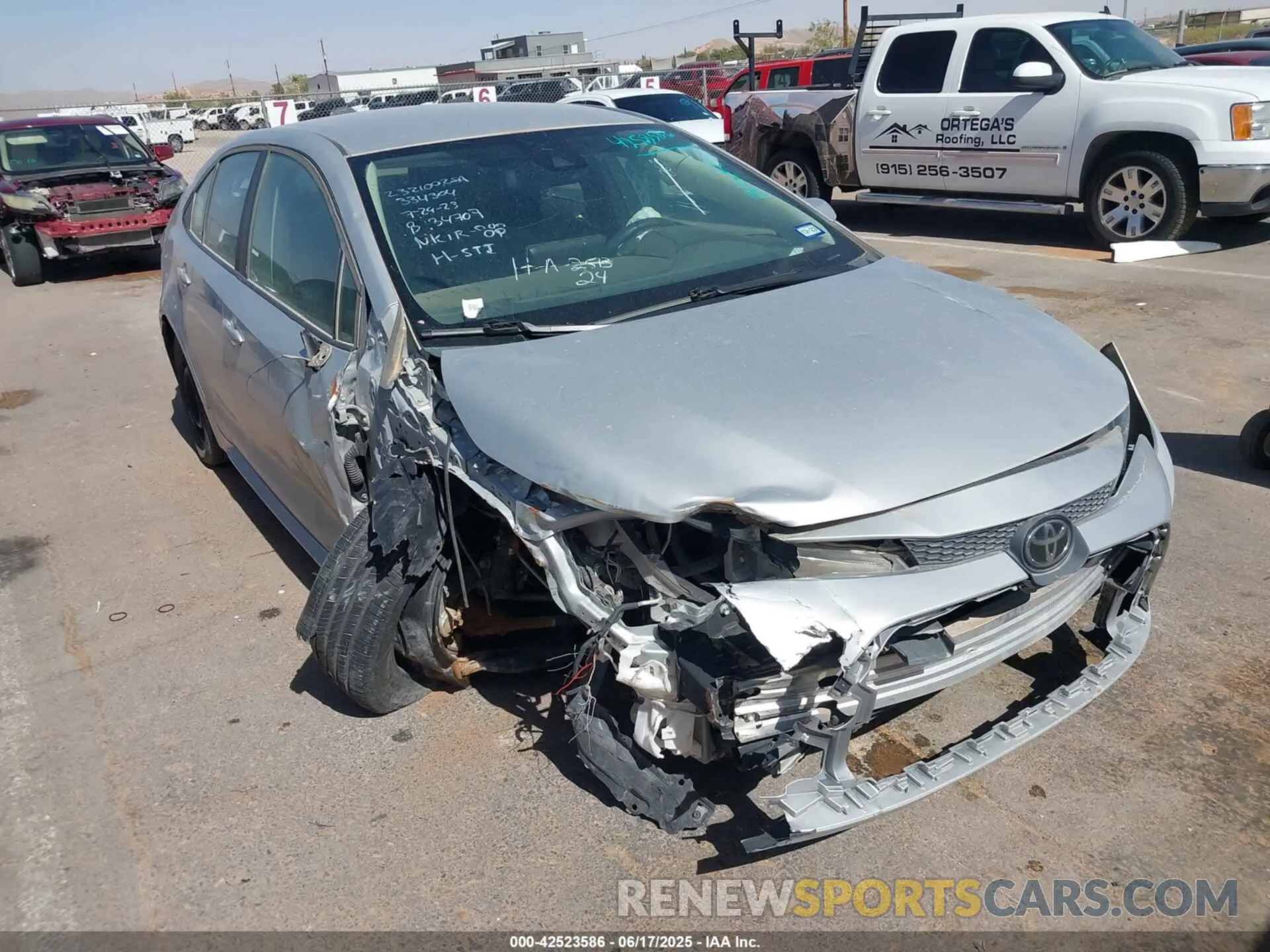1 Photograph of a damaged car 5YFEPMAE6MP247408 TOYOTA COROLLA 2021