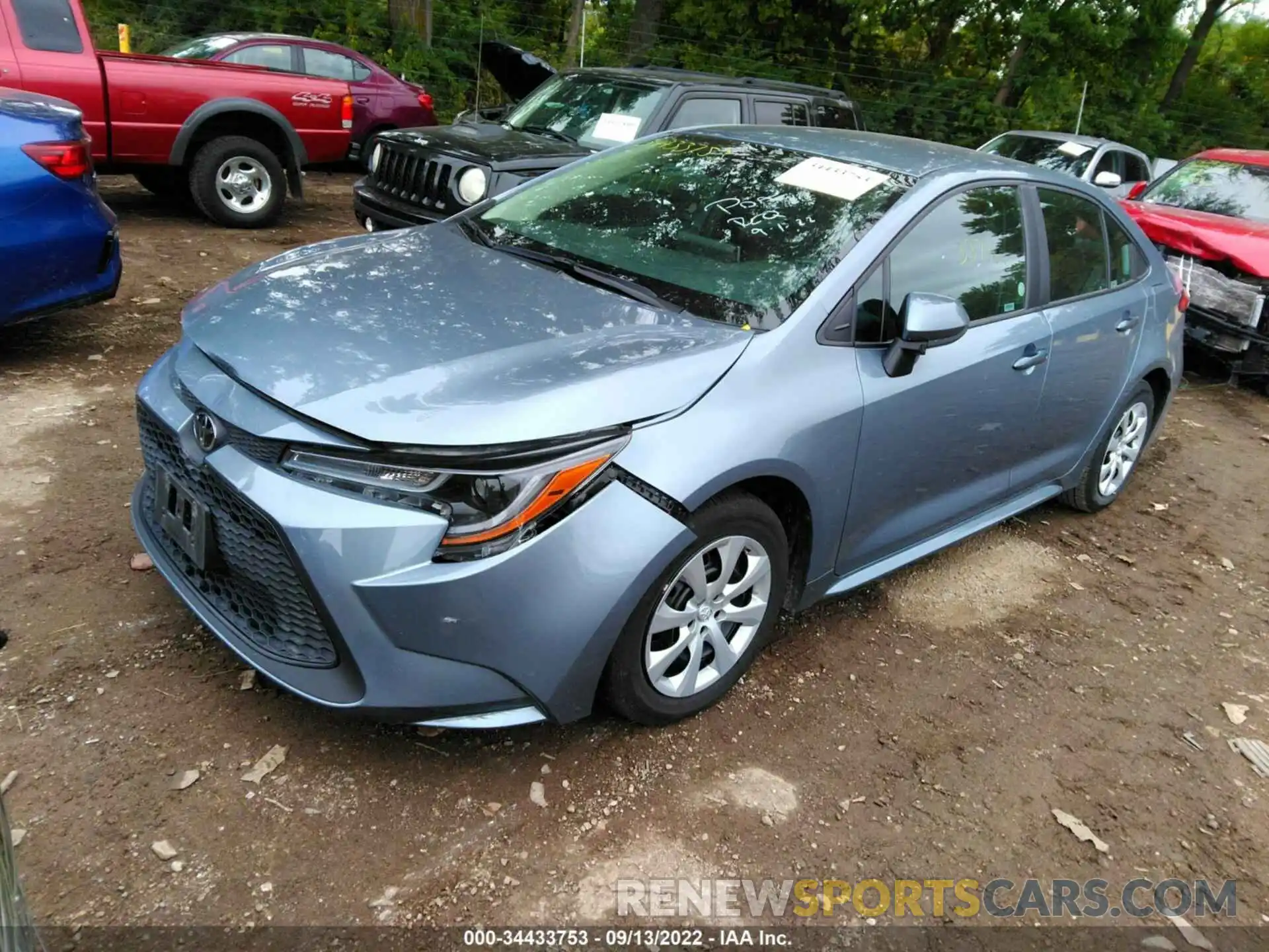 2 Photograph of a damaged car 5YFEPMAE6MP249207 TOYOTA COROLLA 2021