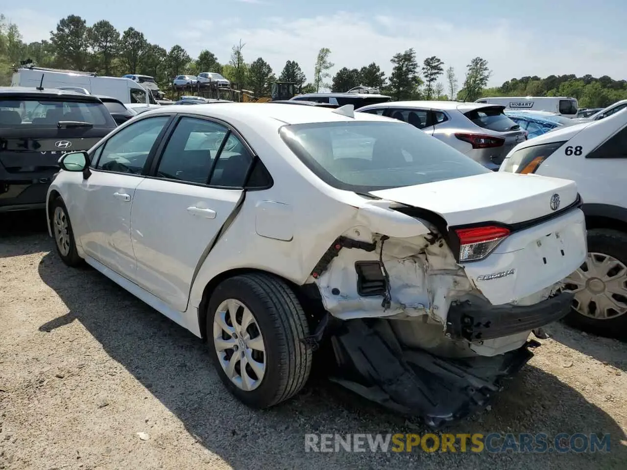 2 Photograph of a damaged car 5YFEPMAE6MP250146 TOYOTA COROLLA 2021