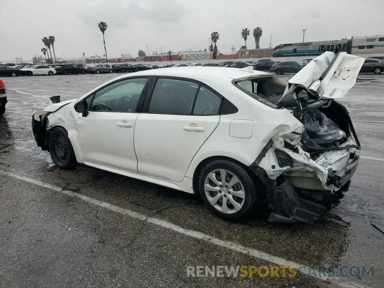 2 Photograph of a damaged car 5YFEPMAE6MP252219 TOYOTA COROLLA 2021